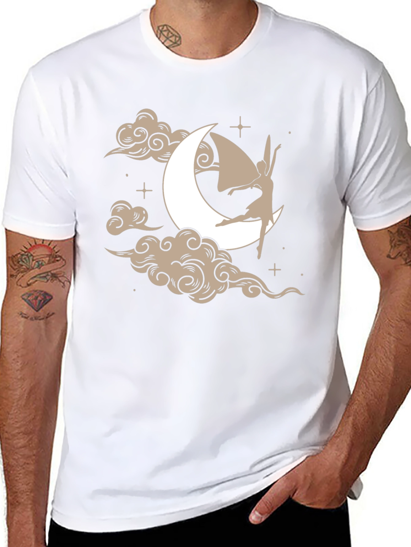 Moon Fairy Graphic Tee - Unique Design