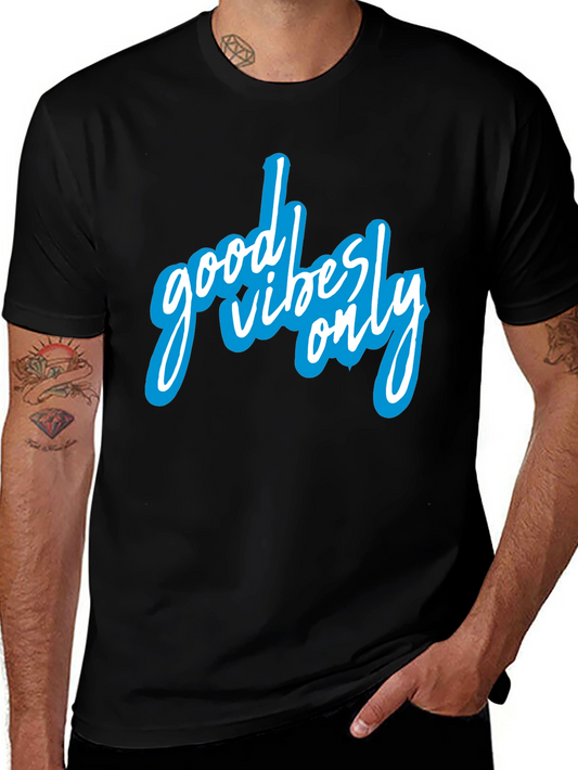 Good Vibes Only Black Graphic Tee