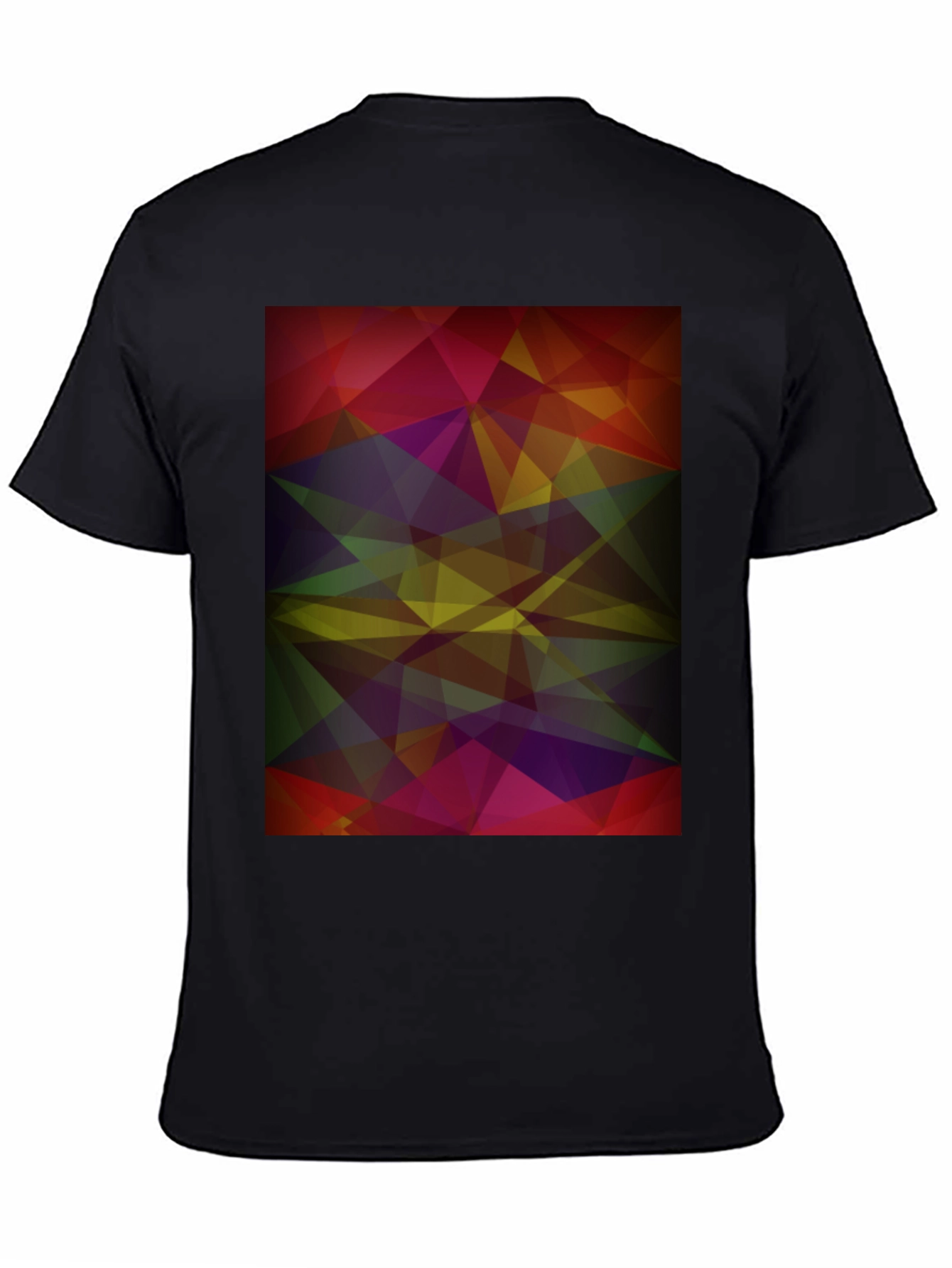Abstract Geometric Black T-Shirt