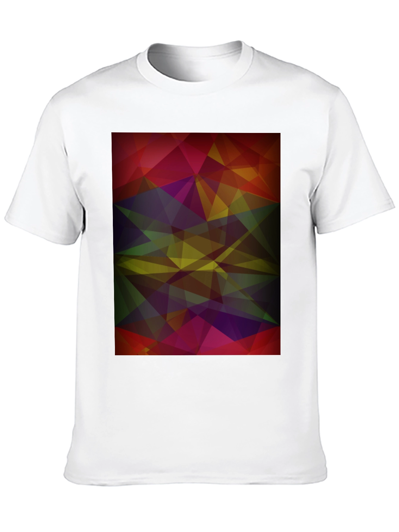Abstract Geometric Black T-Shirt