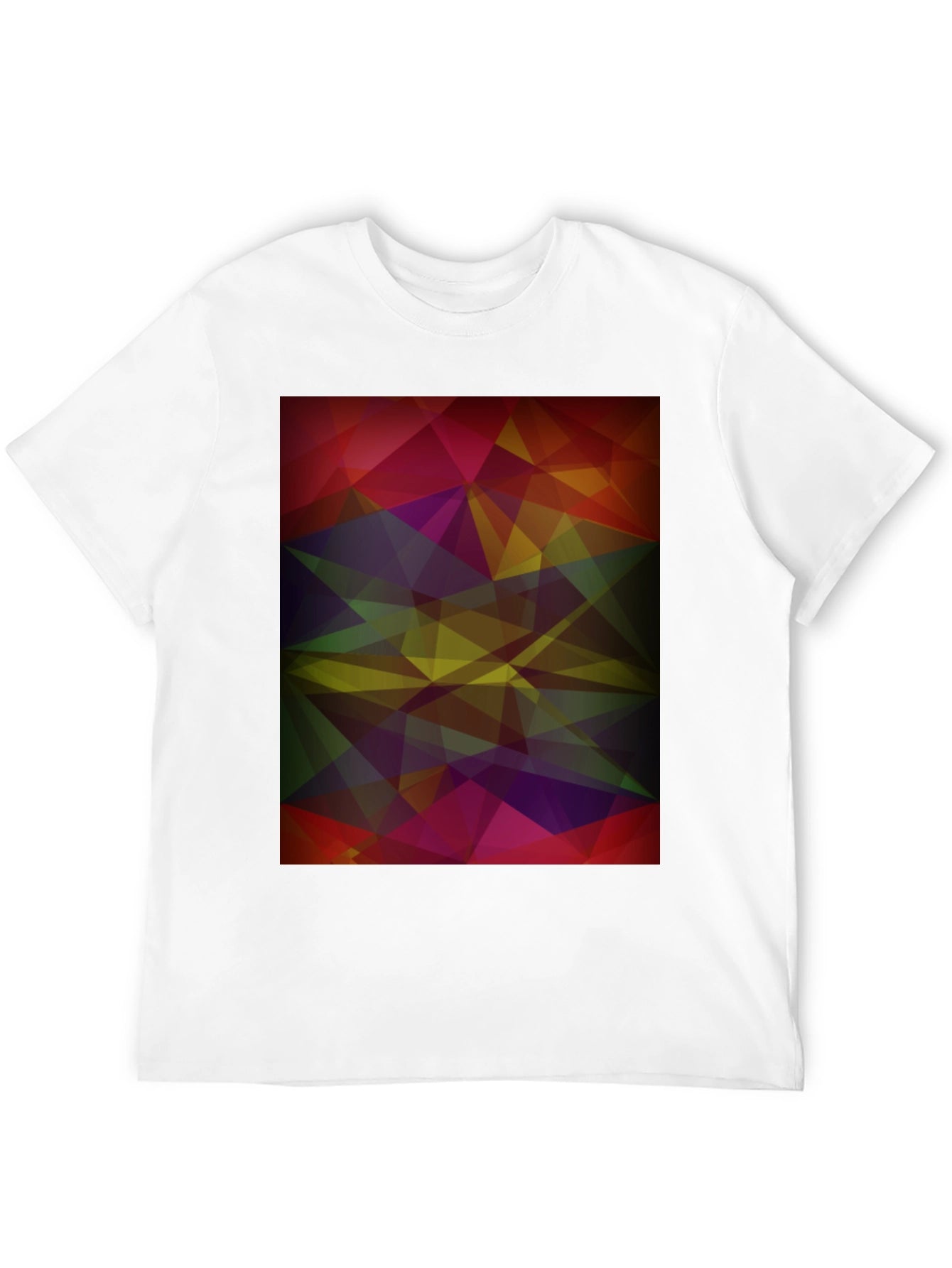 Abstract Geometric Black T-Shirt