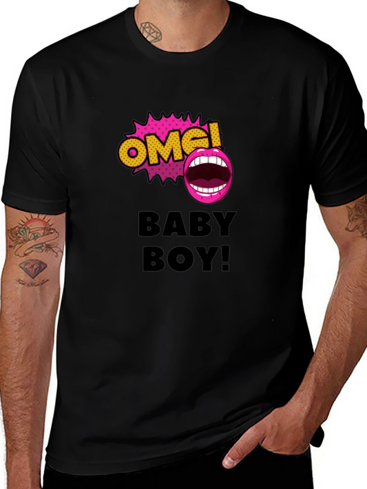 OMG! Baby Boy Graphic Tee - Trendy T-Shirt for Men