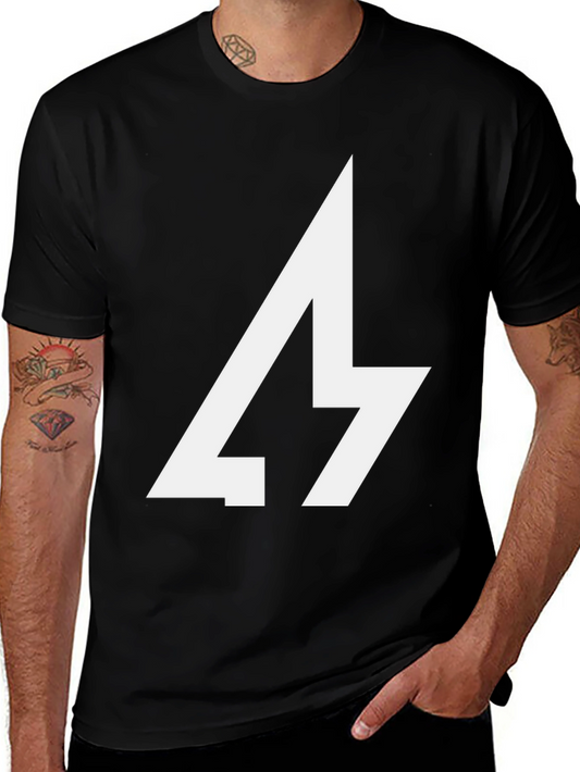 Bold Graphic Tee - Lightning Bolt Design