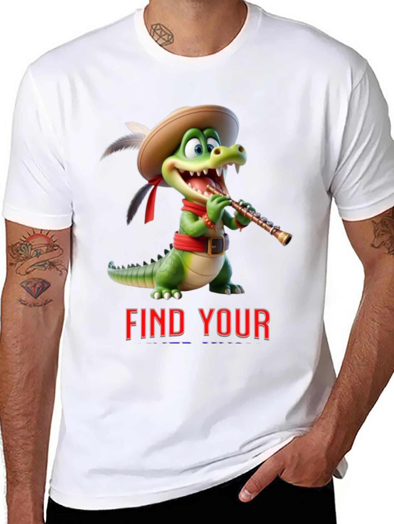 Cartoon Crocodile T-Shirt - Find Your Tune