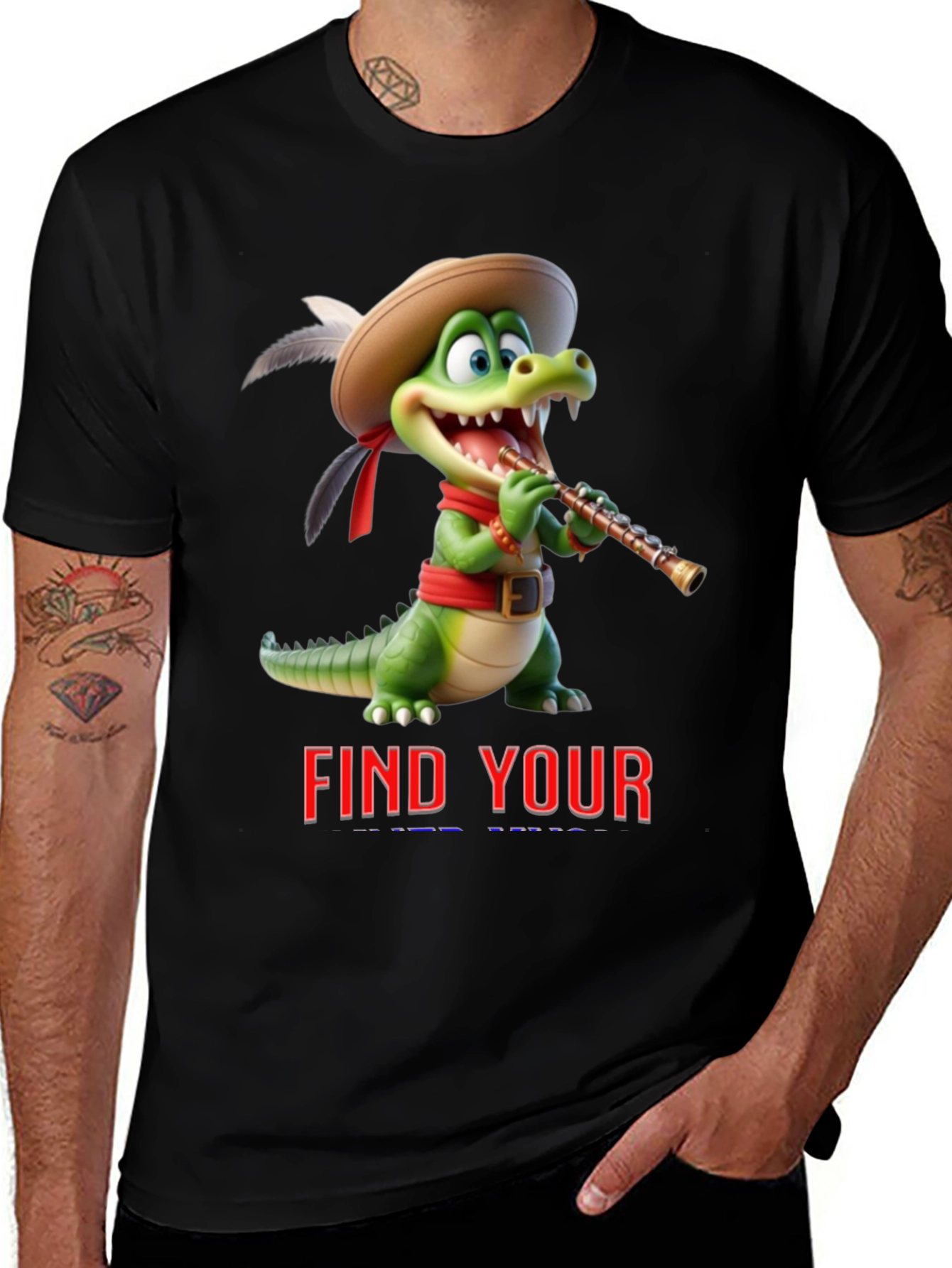 Cartoon Crocodile T-Shirt - Find Your Tune