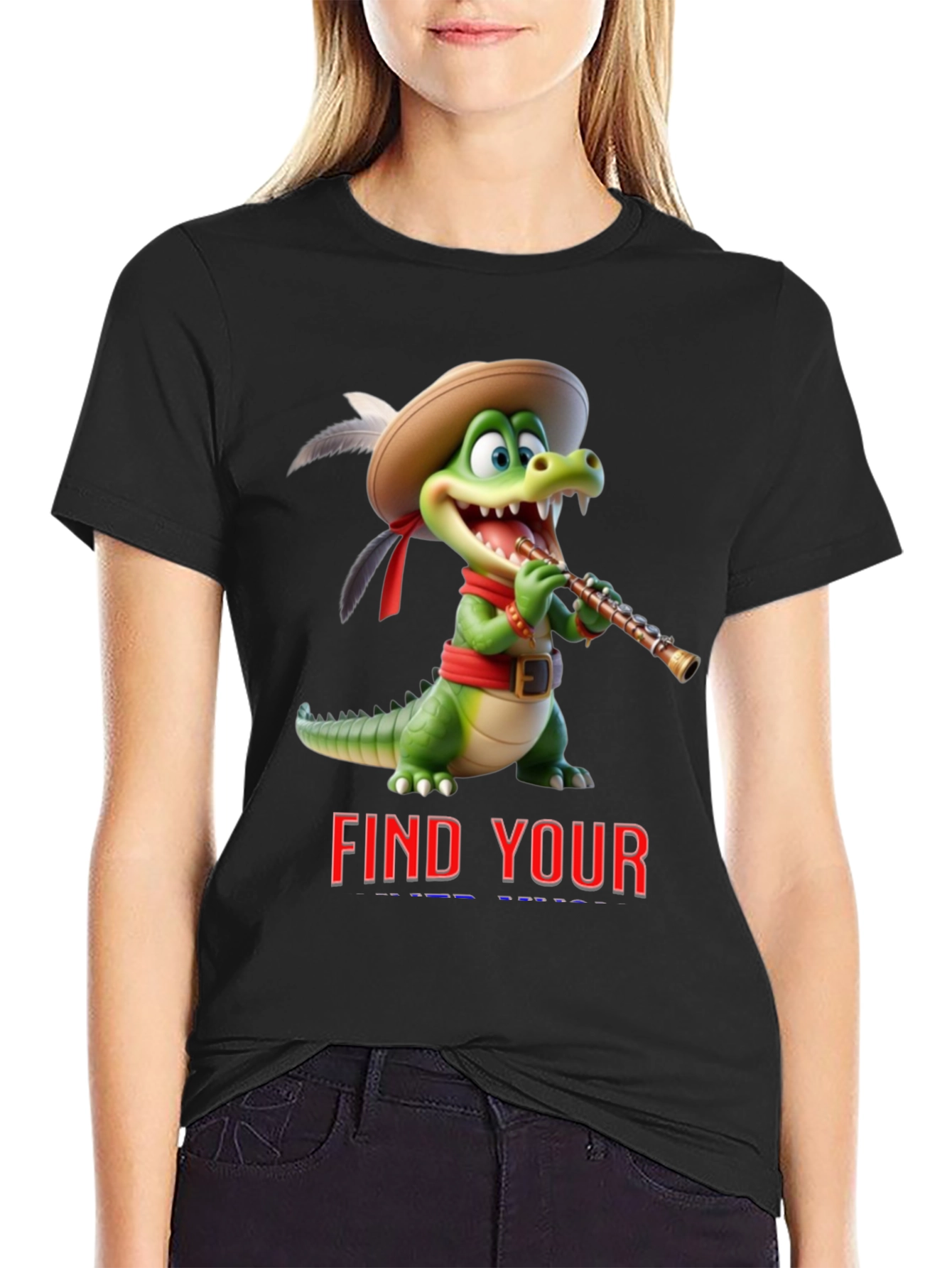 Cartoon Crocodile T-Shirt - Find Your Tune