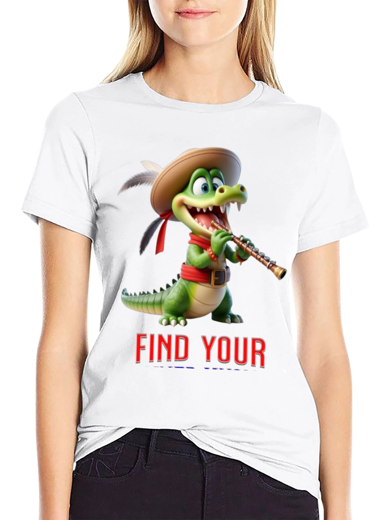 Cartoon Crocodile T-Shirt - Find Your Tune