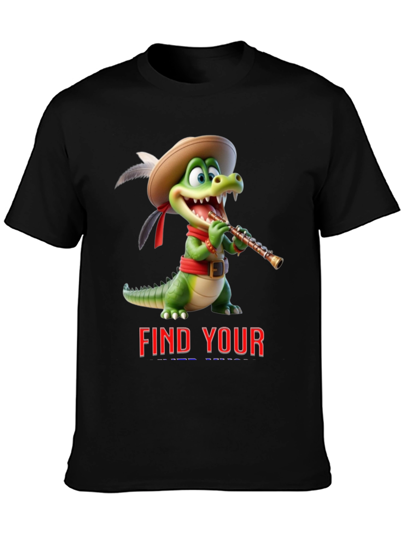 Cartoon Crocodile T-Shirt - Find Your Tune
