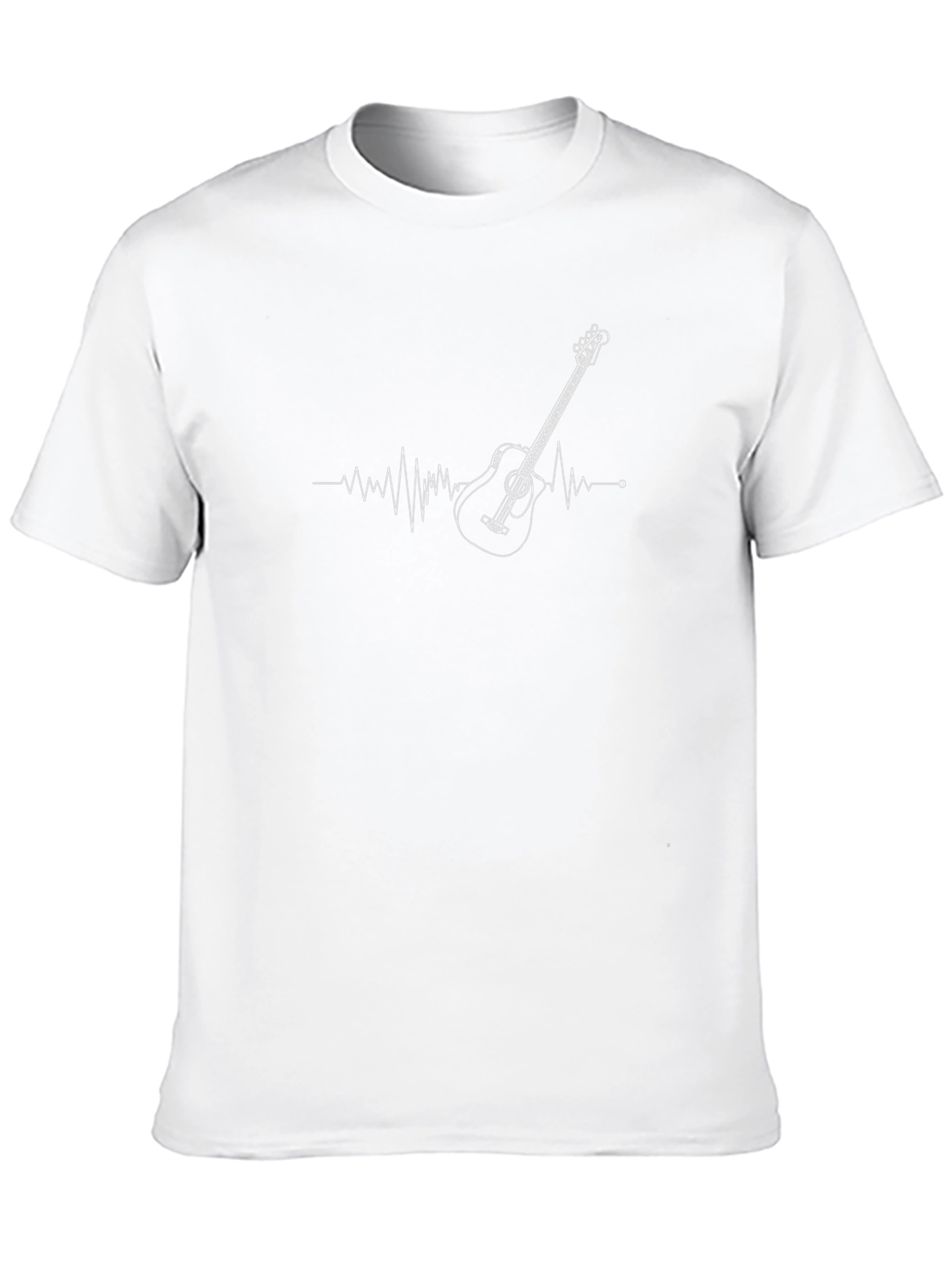 Guitar Heartbeat Graphic Tee - Music Lover T-Shirt