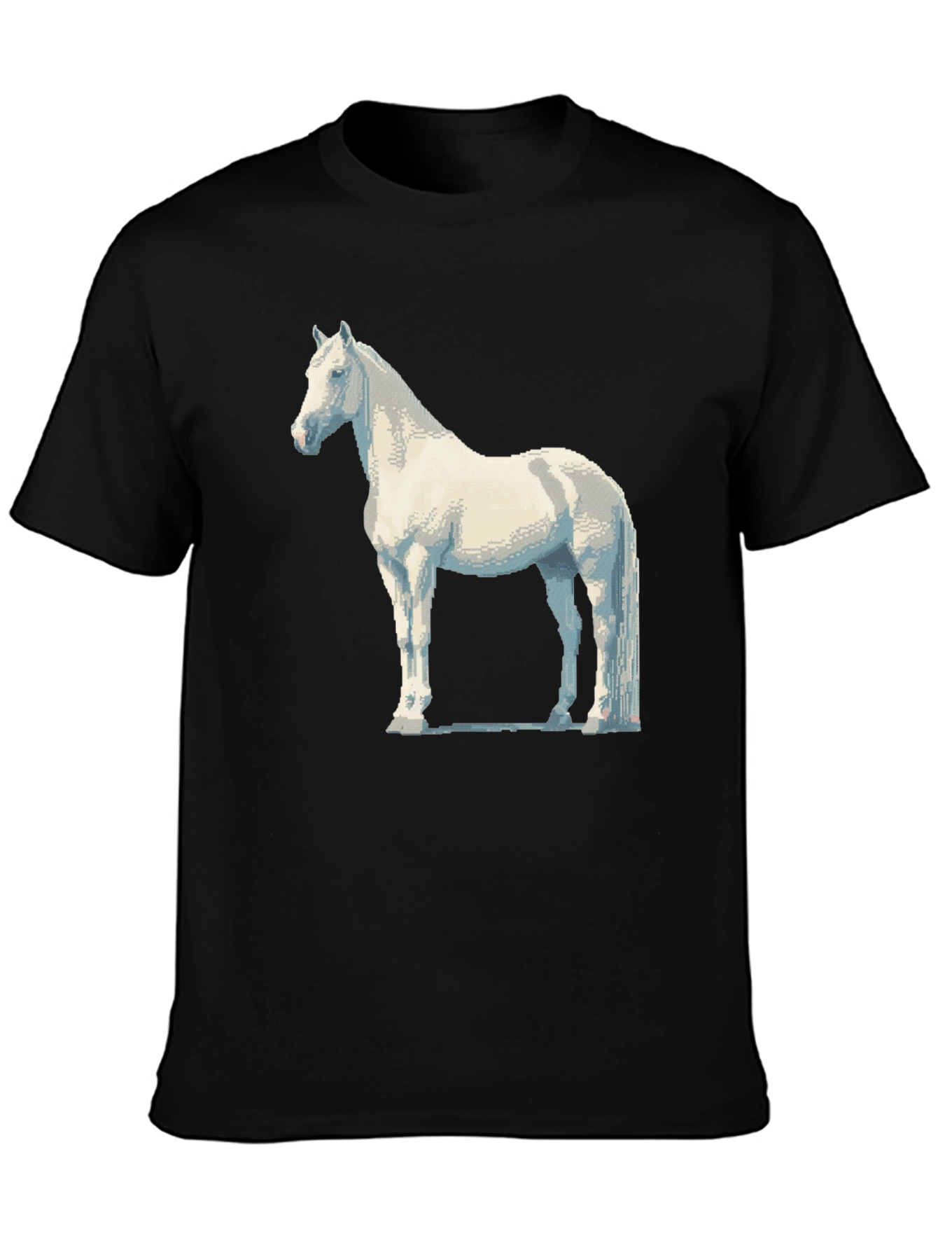 Horse Graphic T-Shirt - Cool Pixel Art Style