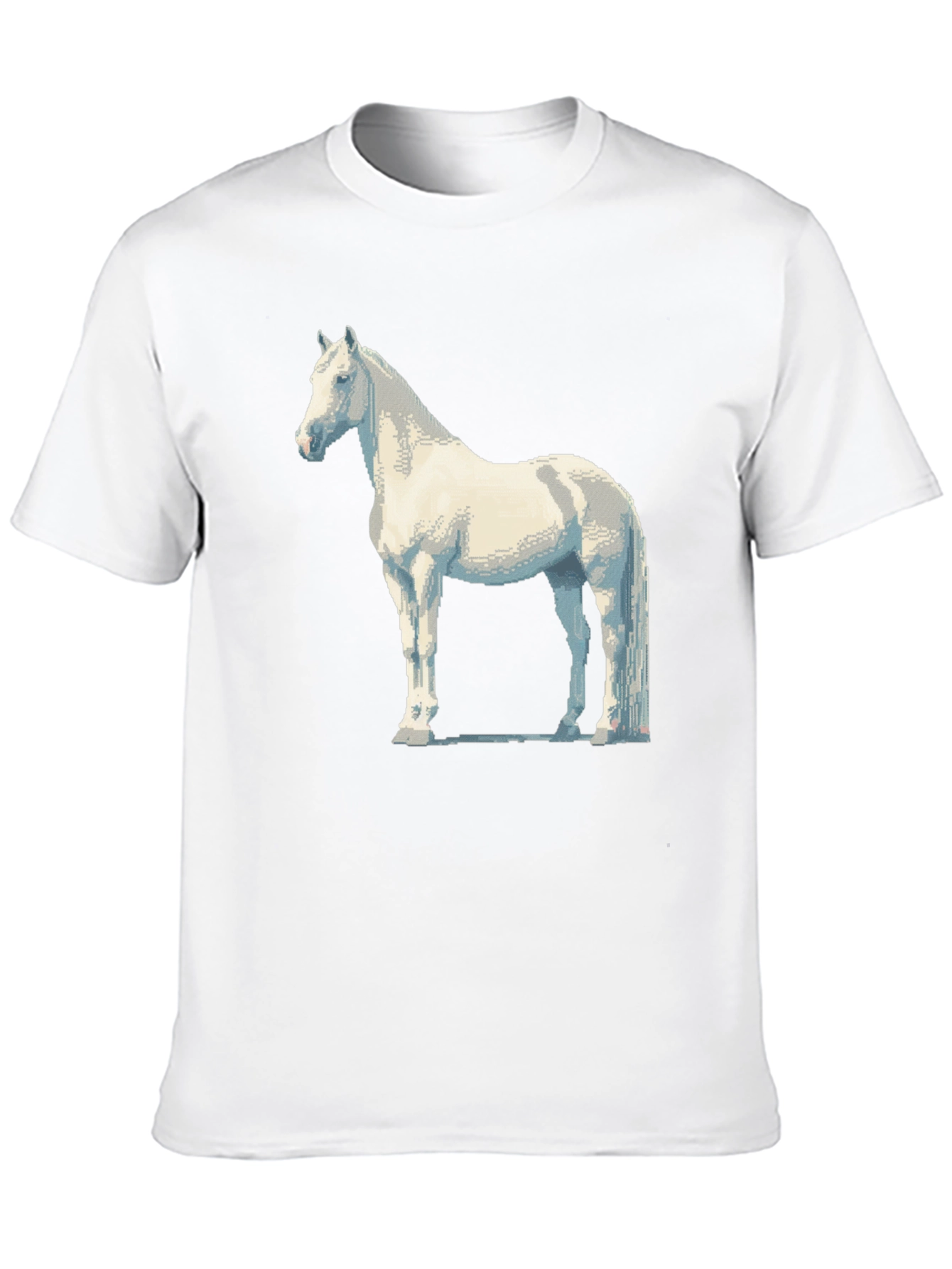 Horse Graphic T-Shirt - Cool Pixel Art Style