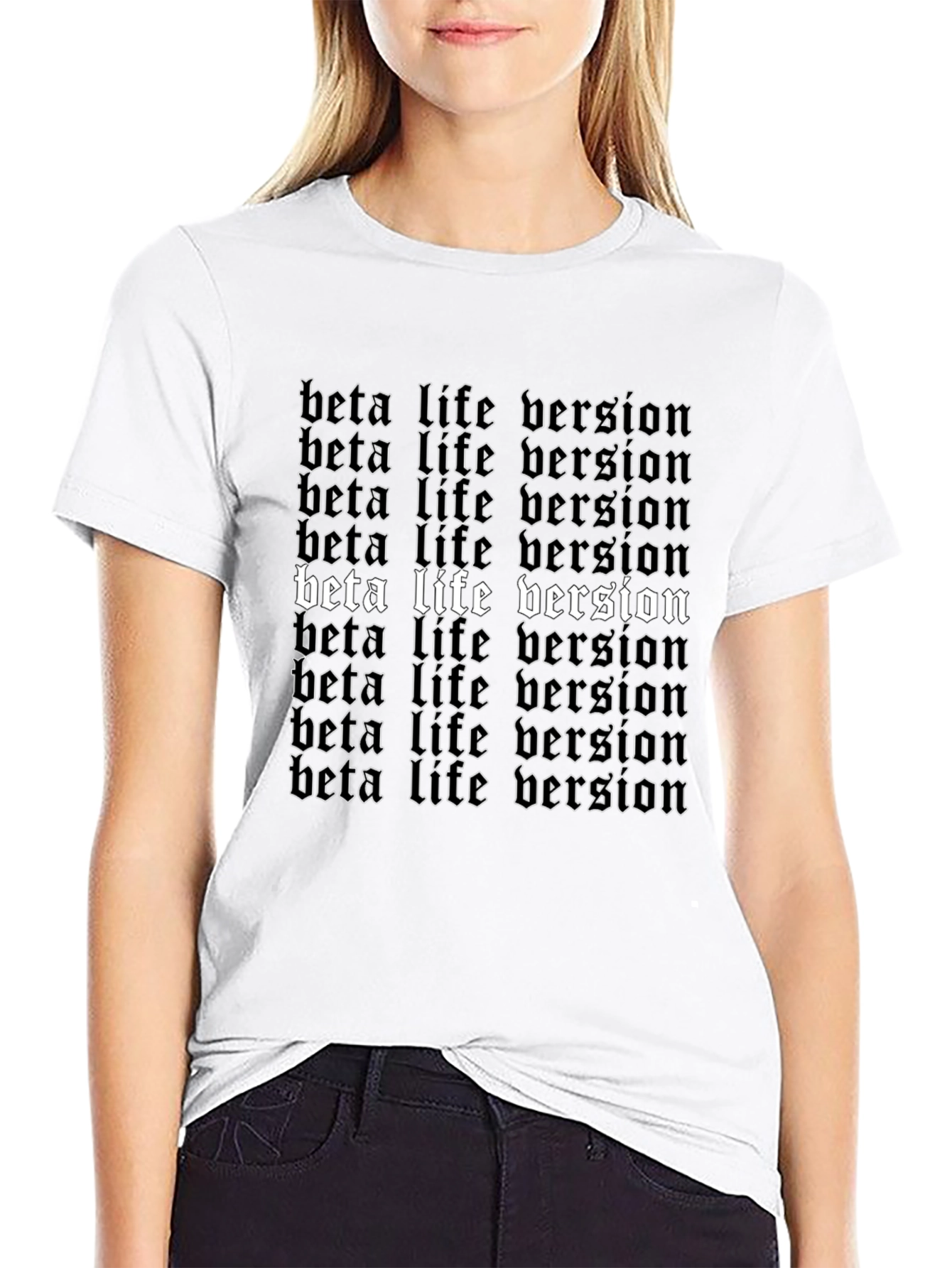 Beta Life Version Graphic Print Tee