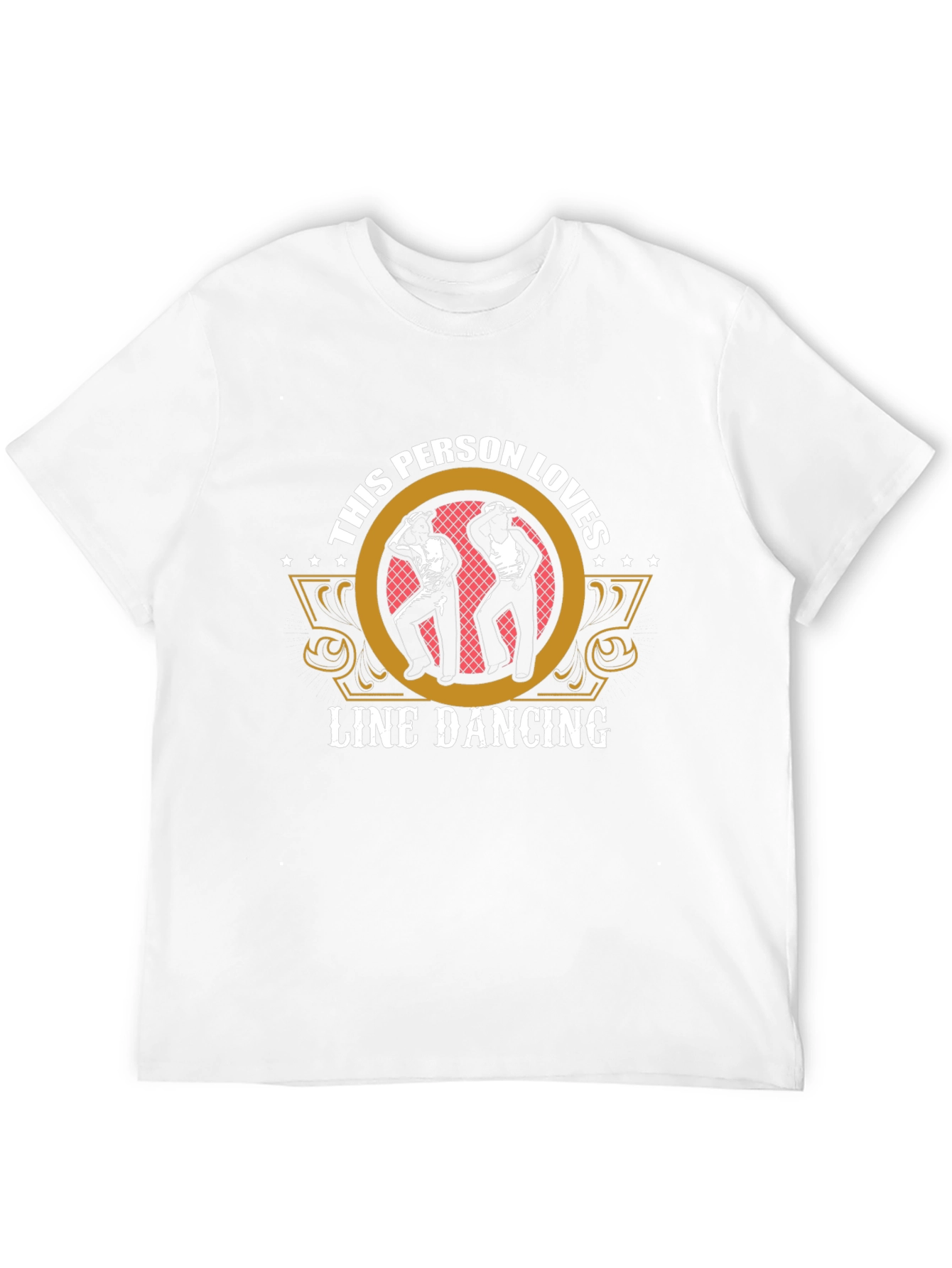 Line Dancing Enthusiast Graphic Tee - Black