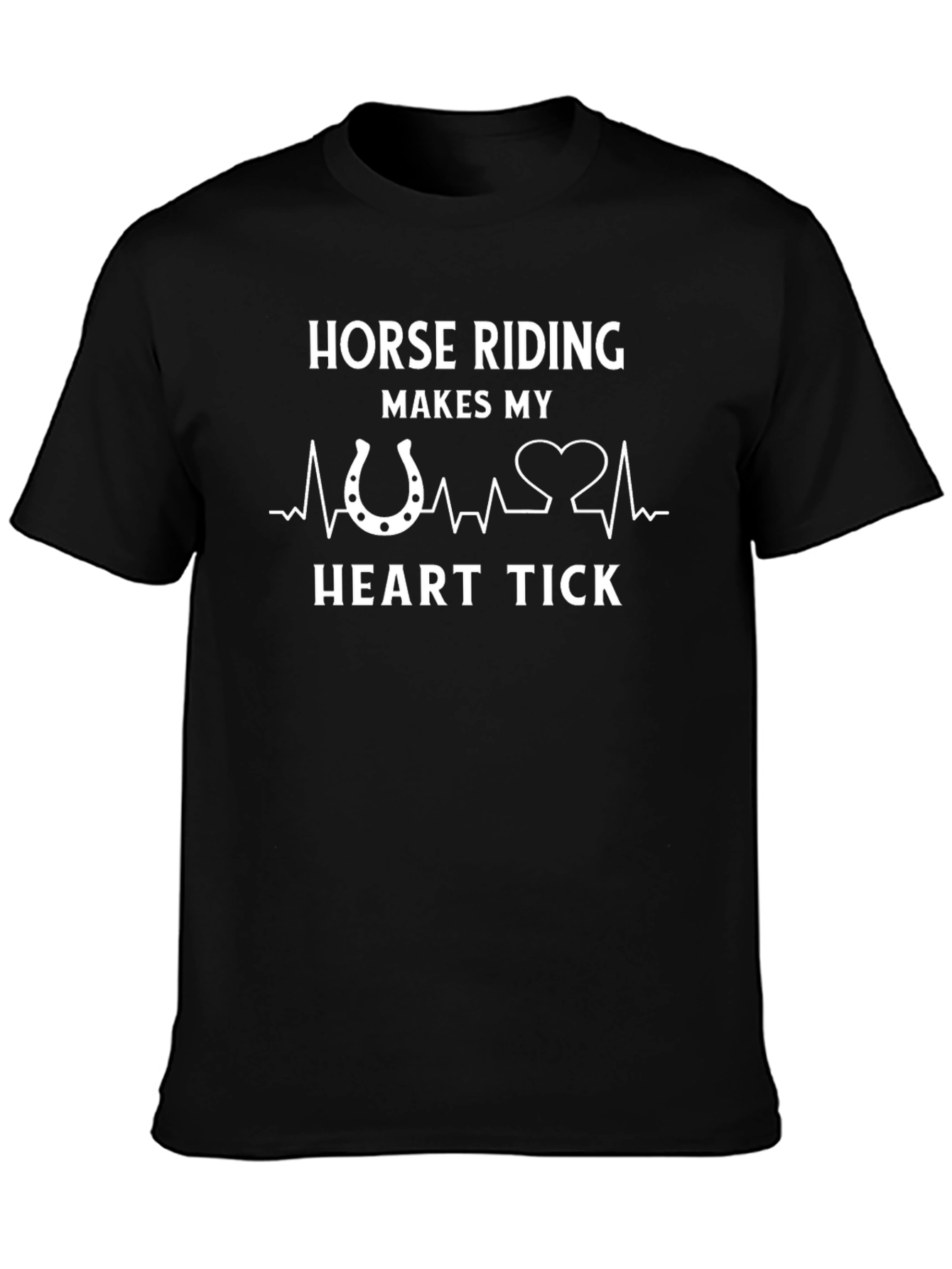 Horse Riding Heart Tick T-Shirt