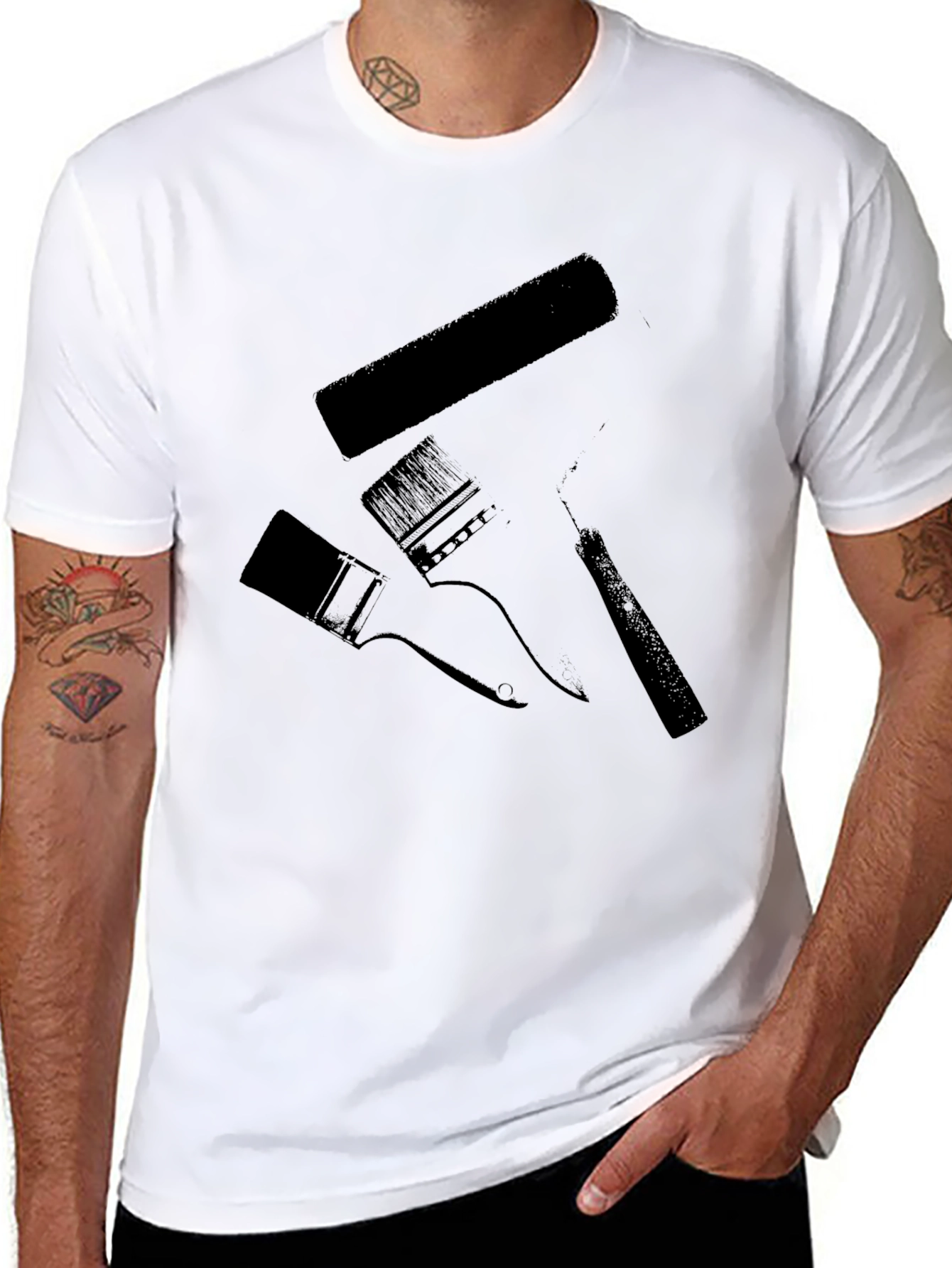 Painters Tools Black Graphic Tee