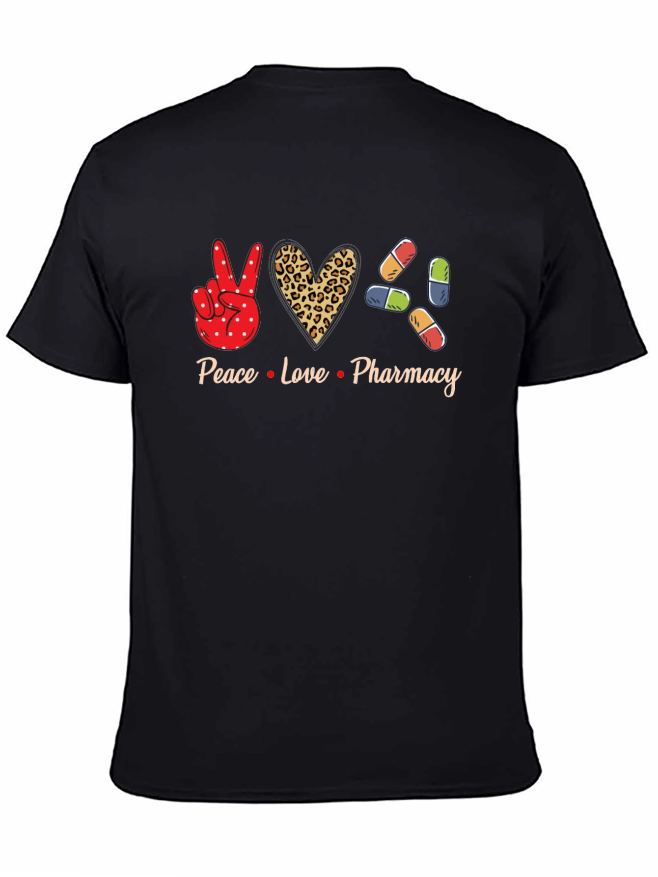 Peace Love Pharmacy Graphic T-Shirt