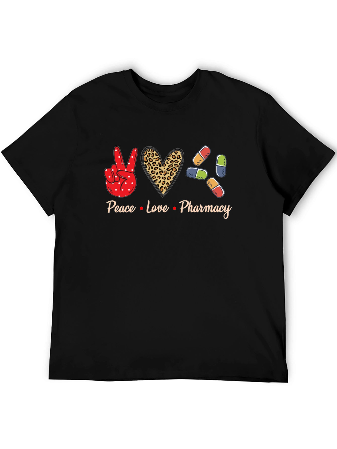 Peace Love Pharmacy Graphic T-Shirt