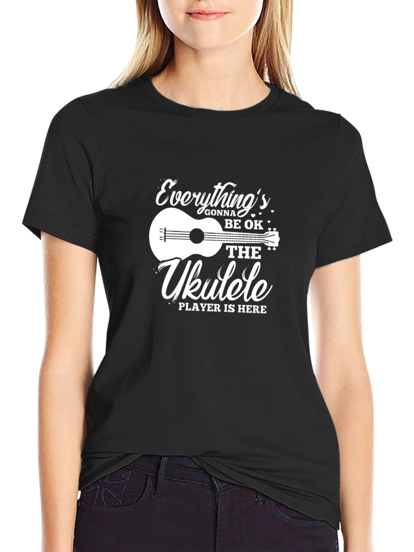 Ukulele Player Graphic T-Shirt