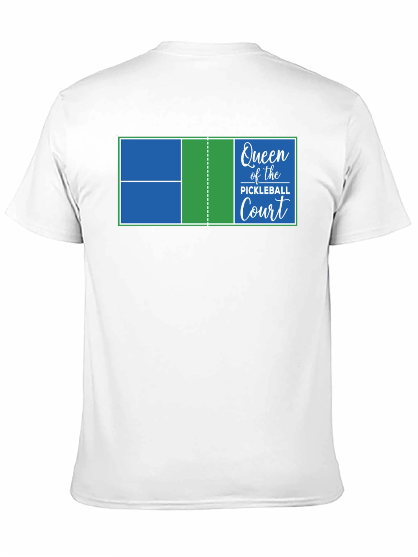 Queen of the Pickleball Court Graphic T-Shirt