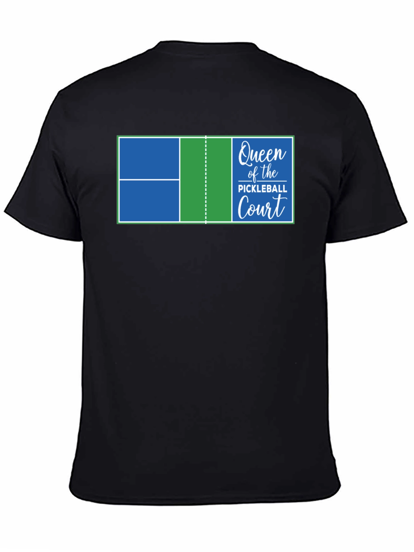 Queen of the Pickleball Court Graphic T-Shirt
