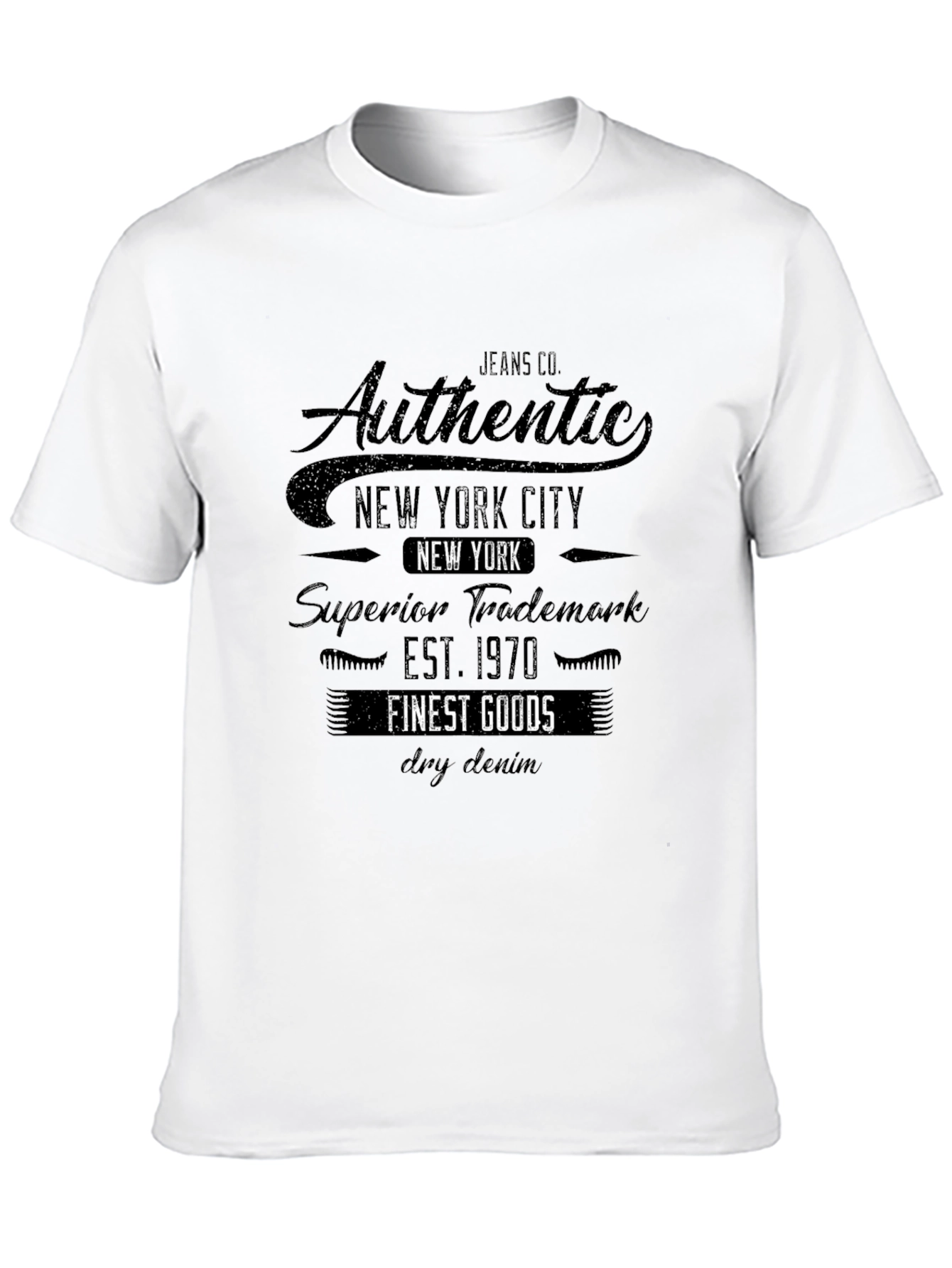 Authentic New York City Black Graphic Tee