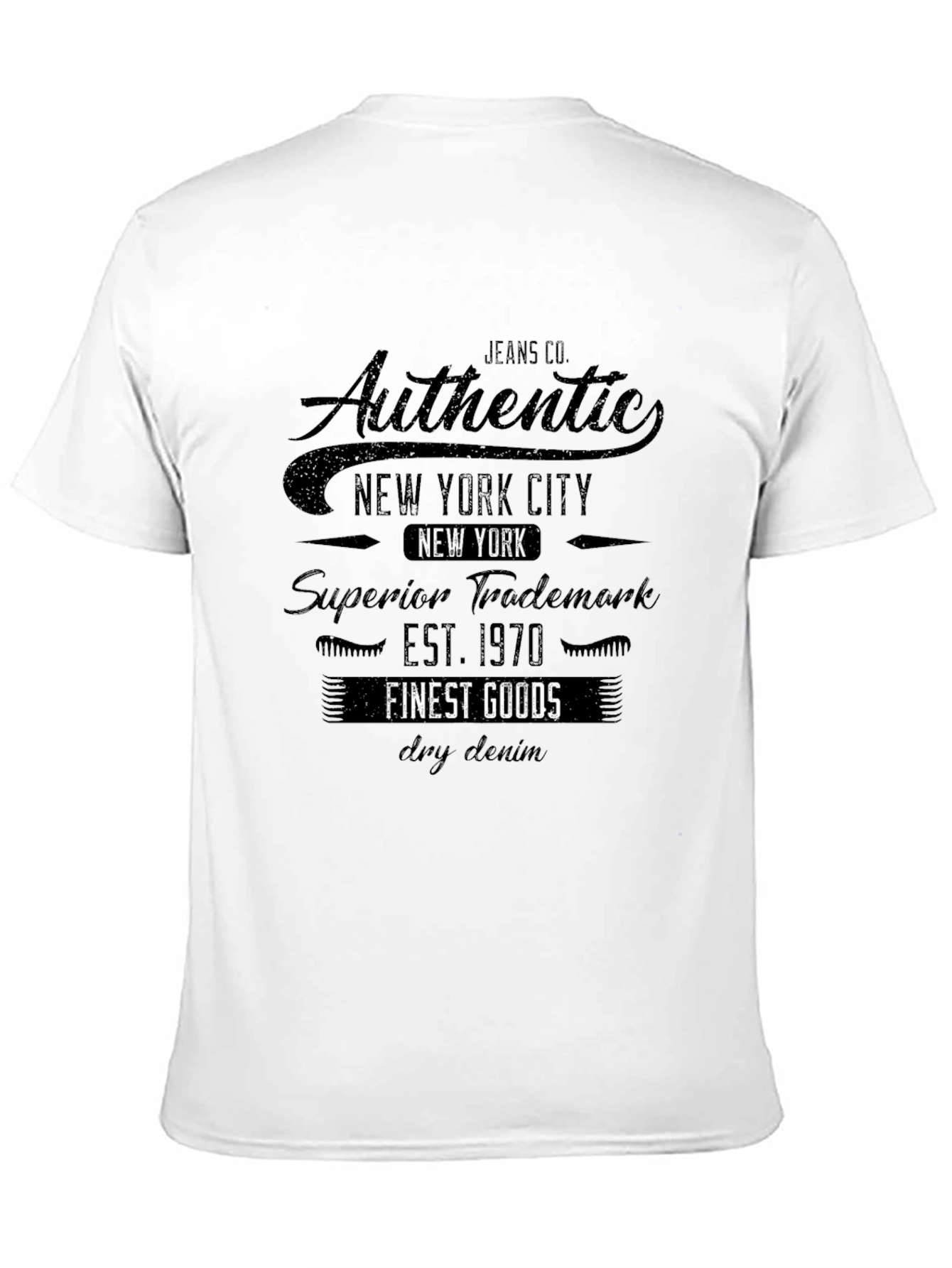 Authentic New York City Black Graphic Tee