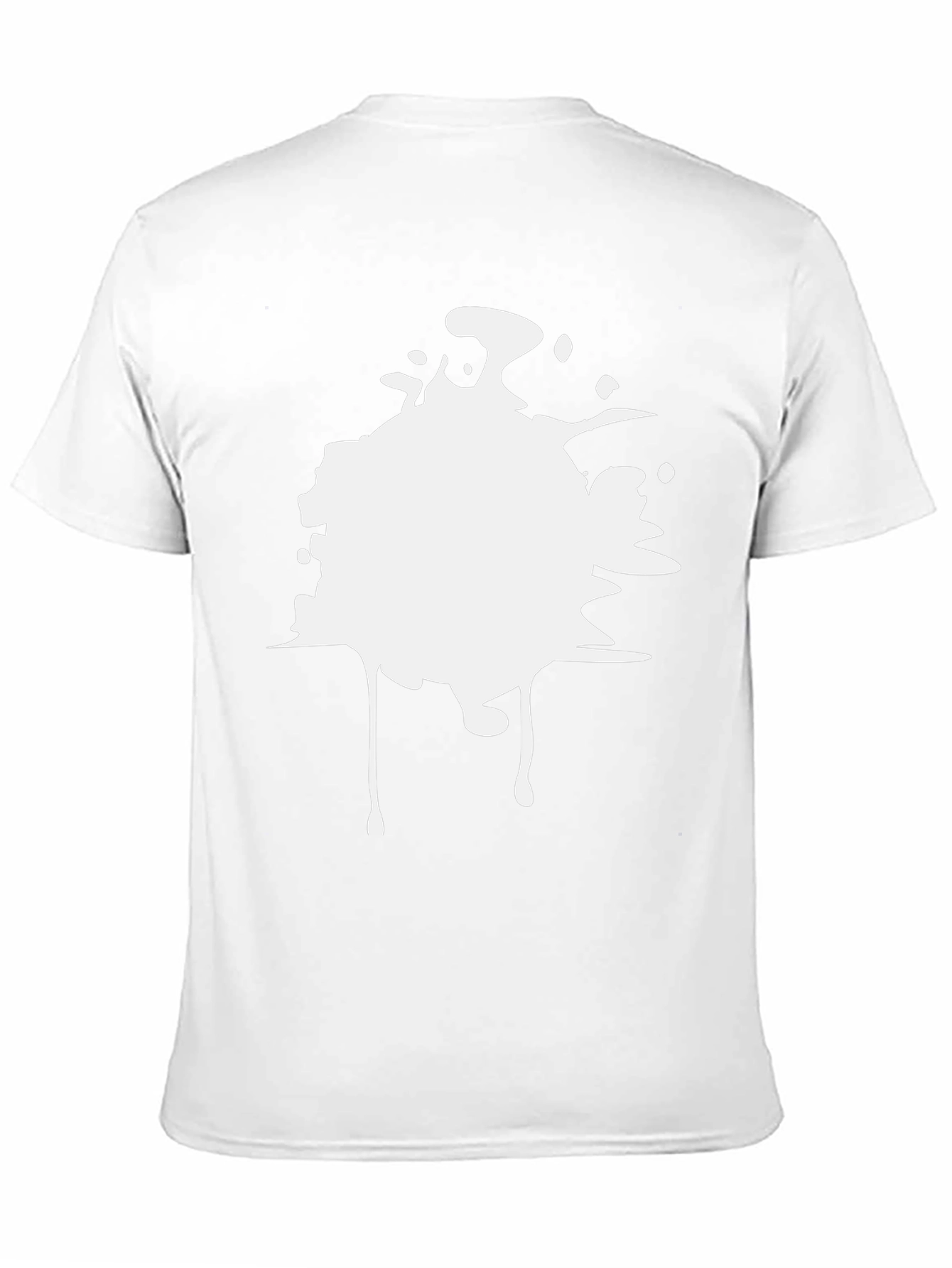 Abstract Splatter Graphic T-Shirt - Mens Black Tee
