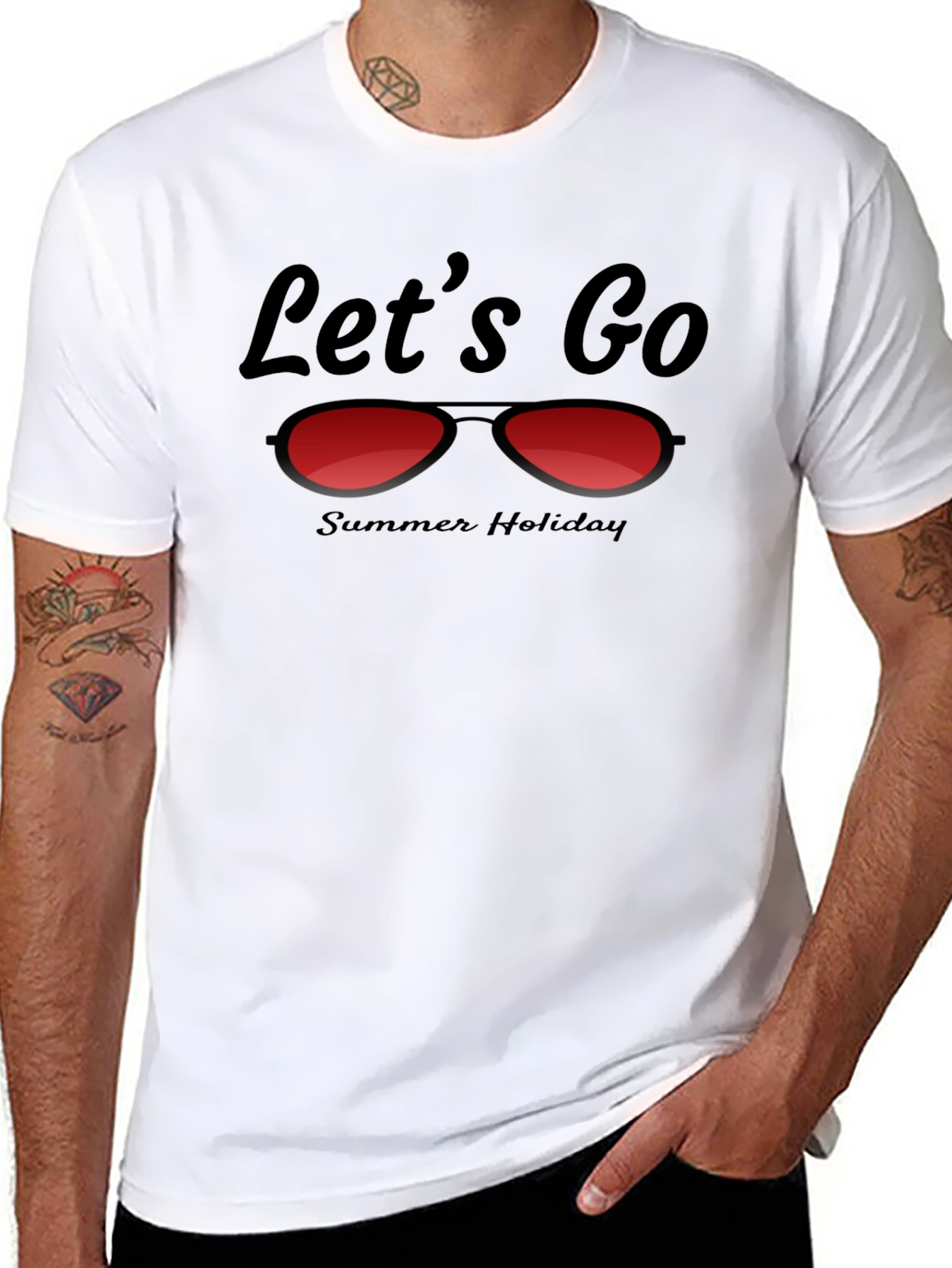Lets Go Summer Holiday Graphic Tee