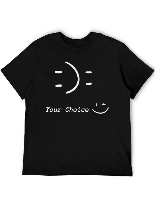 Your Choice Graphic Tee - Black Cotton Blend