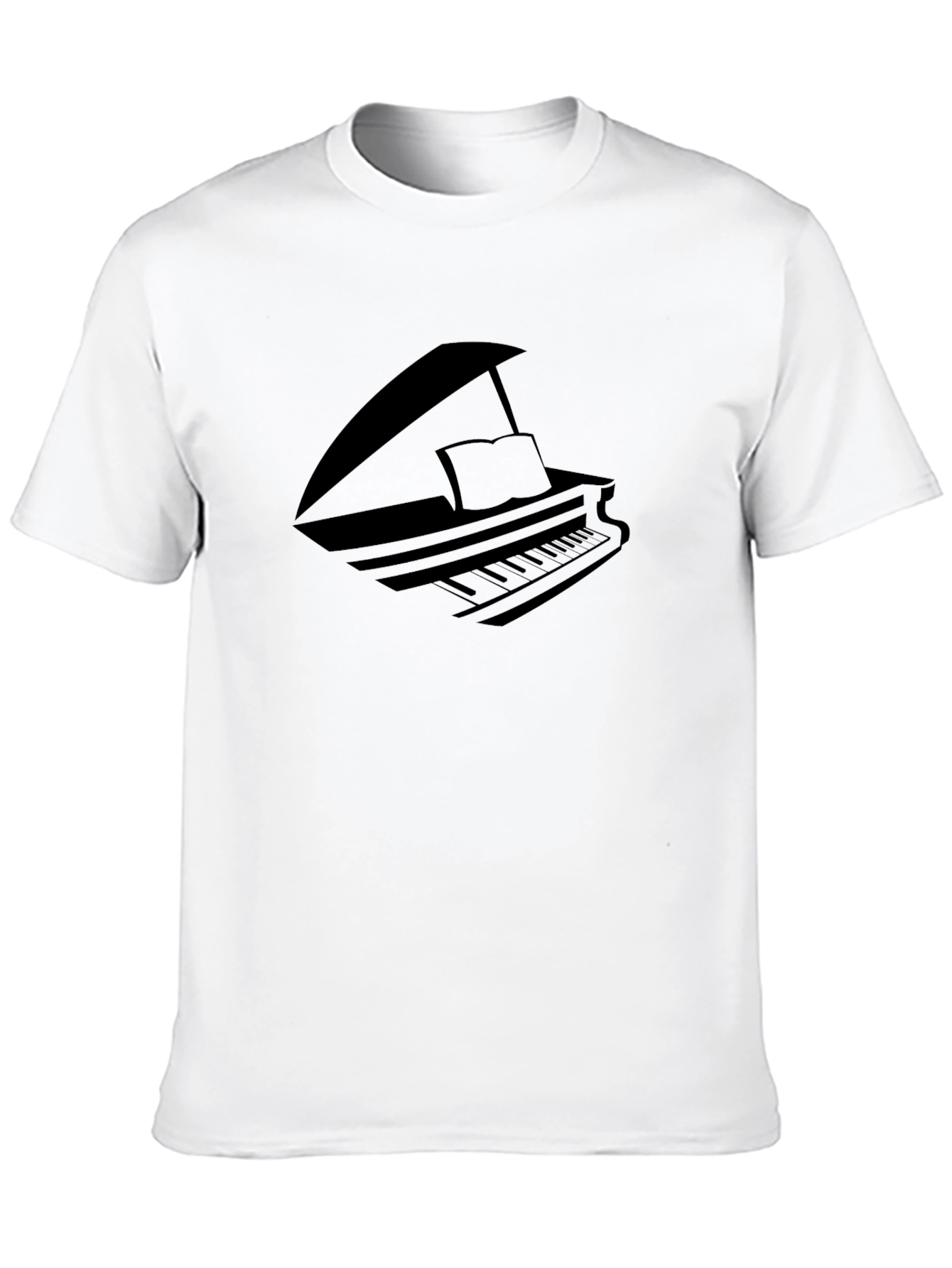 Piano Graphic Black T-Shirt
