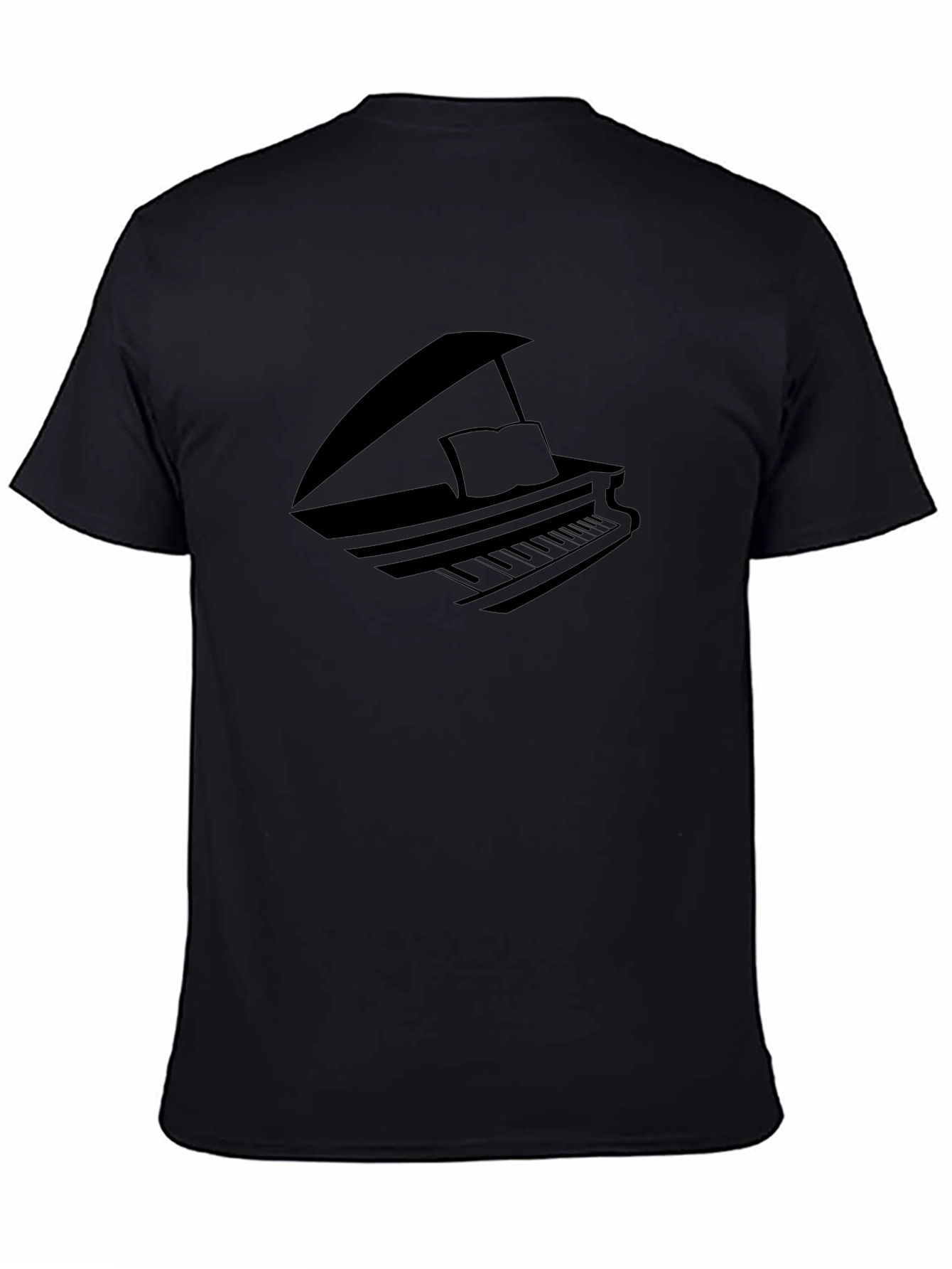 Piano Graphic Black T-Shirt
