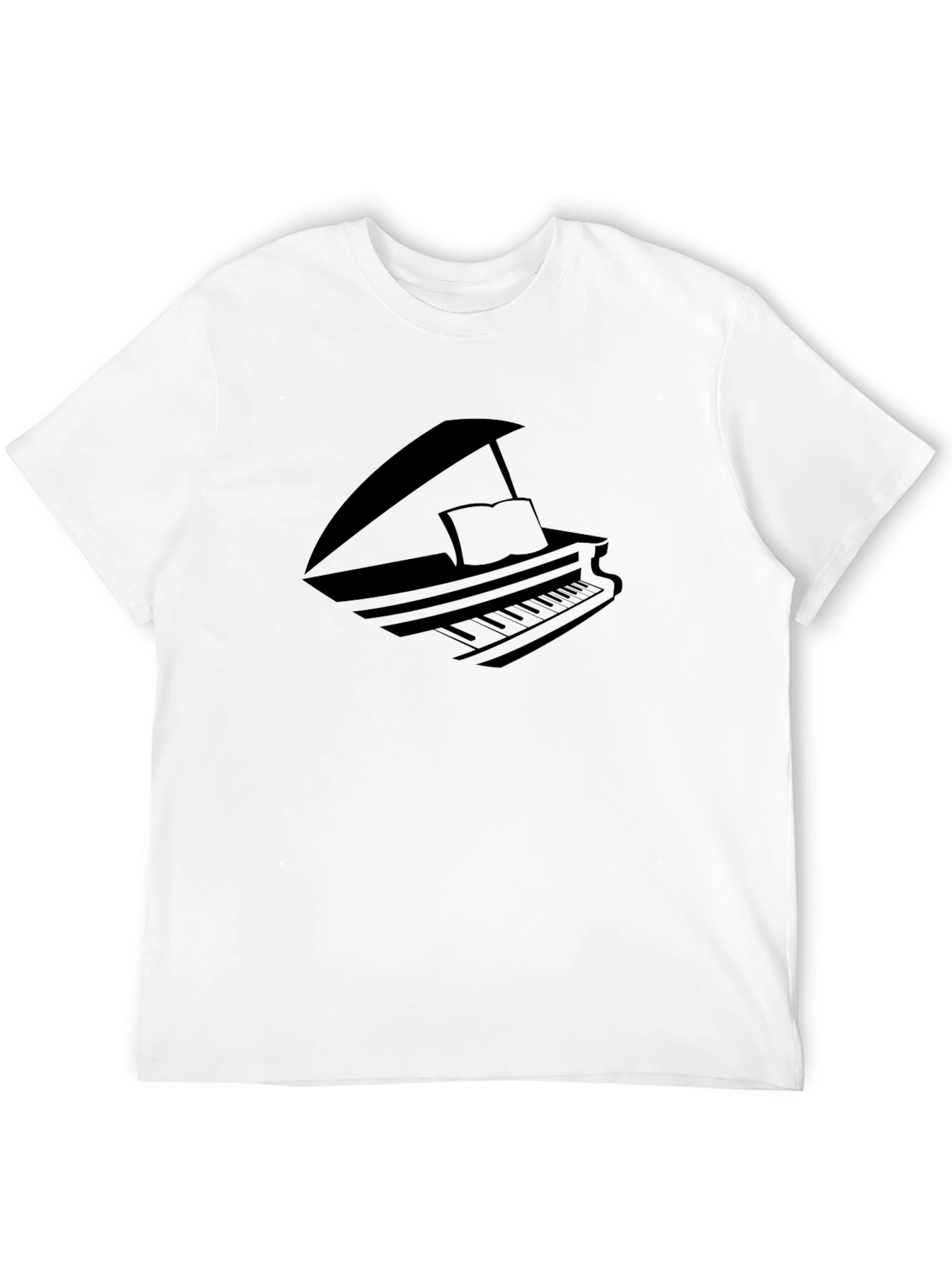 Piano Graphic Black T-Shirt