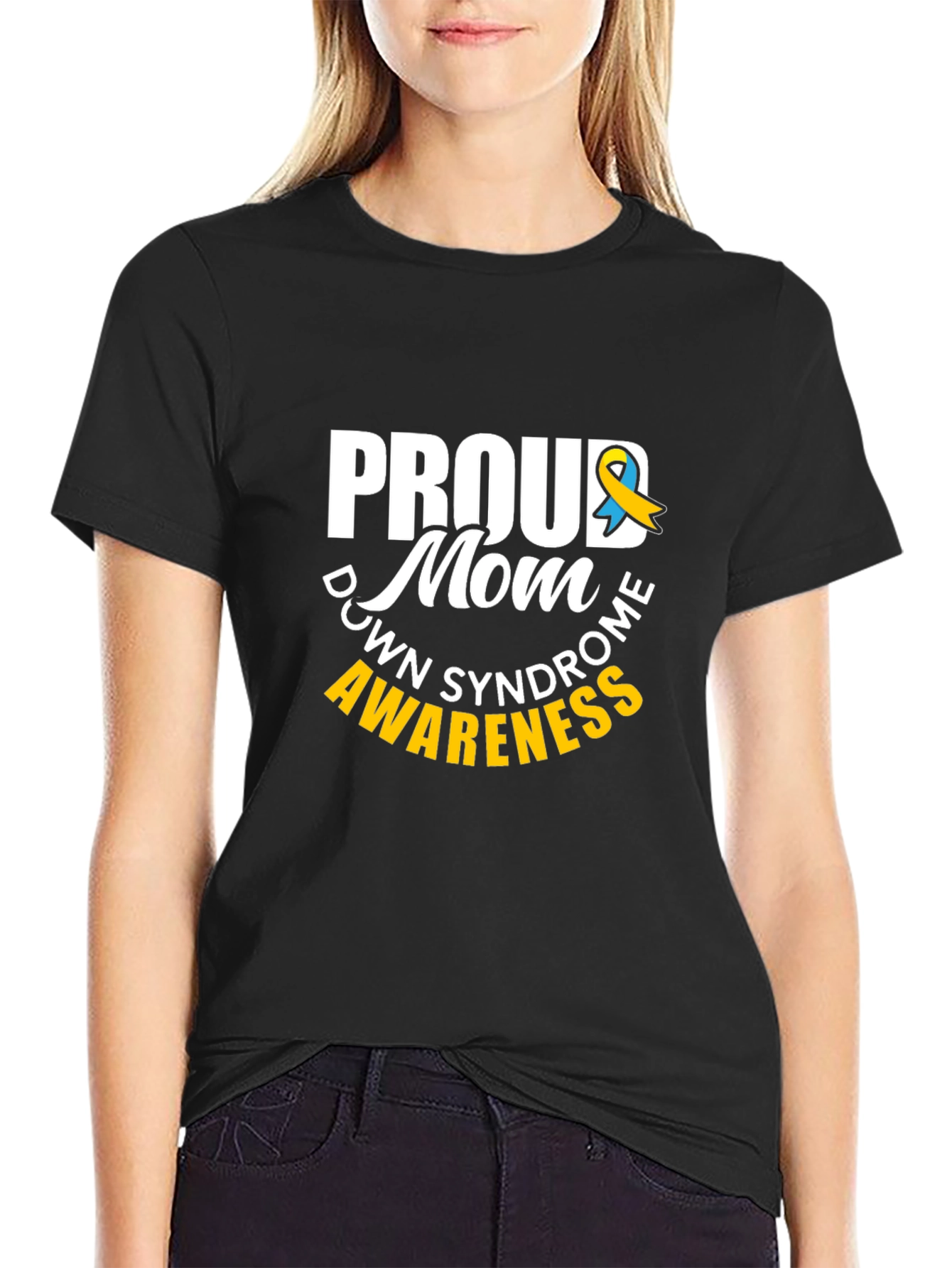 Proud Mom Down Syndrome Awareness T-Shirt