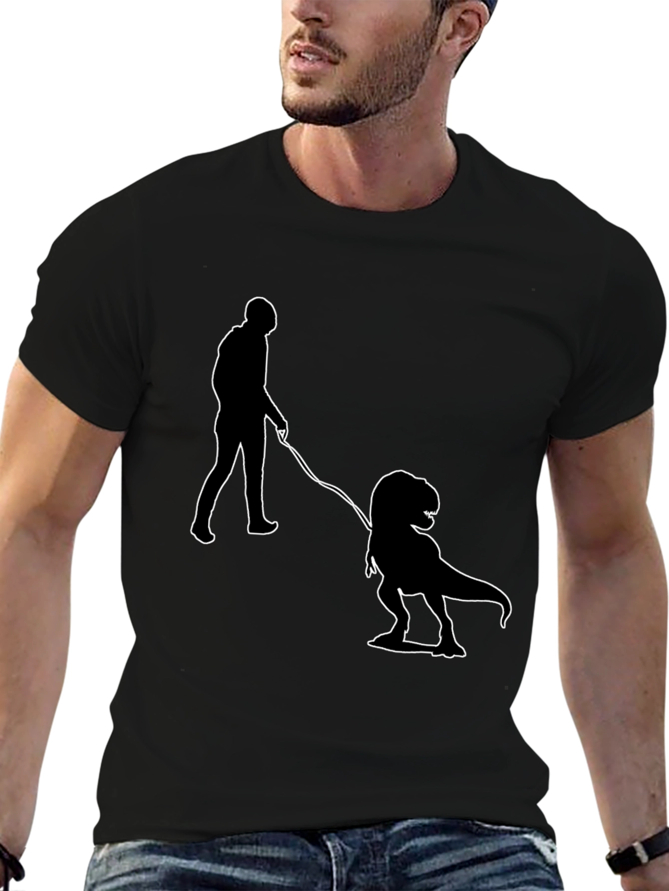 Dino Walk T-Shirt - Funny Novelty Tee