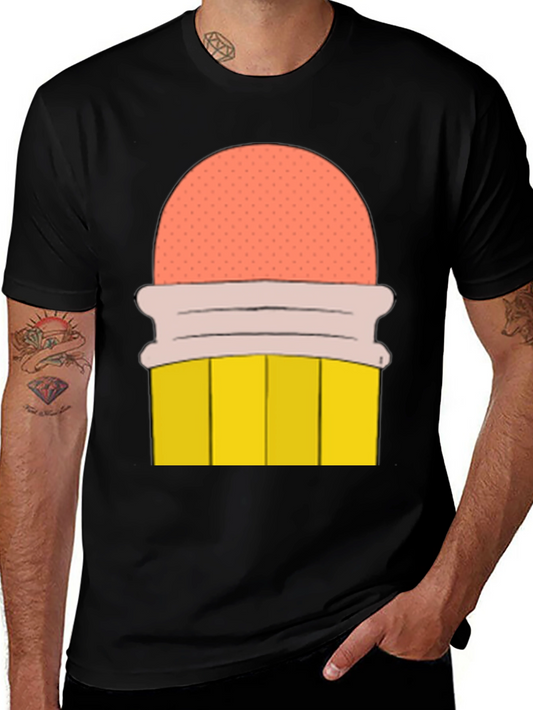 Pencil T-Shirt - Cartoon Graphic Tee