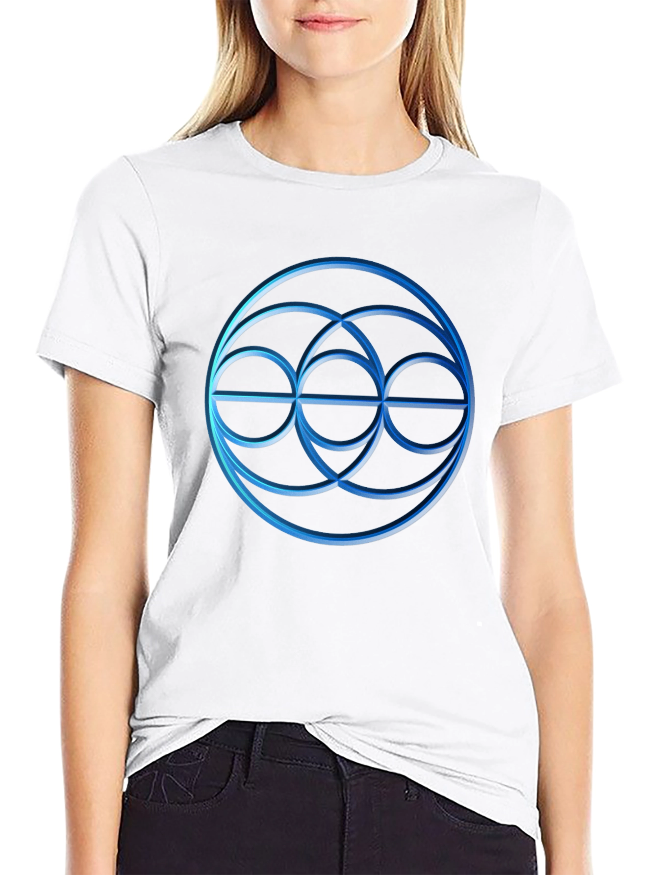Geometric Circle Graphic Tee - Stylish Menswear