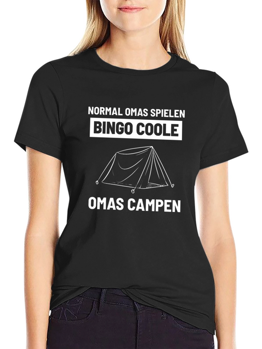Bingo Coole Omas Campen Black T-Shirt