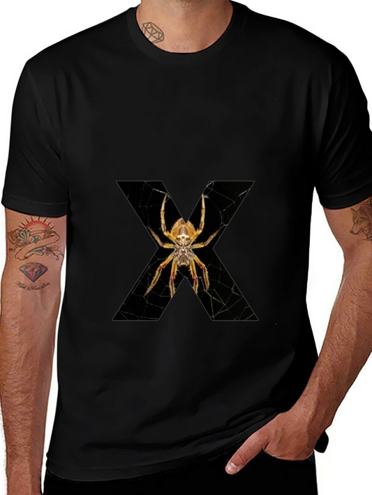 Spider Web X Graphic Black T-Shirt
