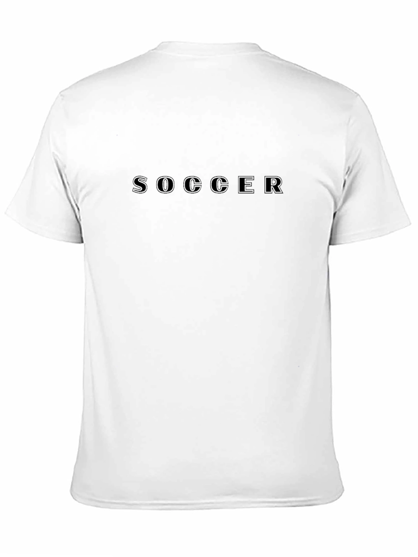 Mens Black SOCCER Graphic T-Shirt