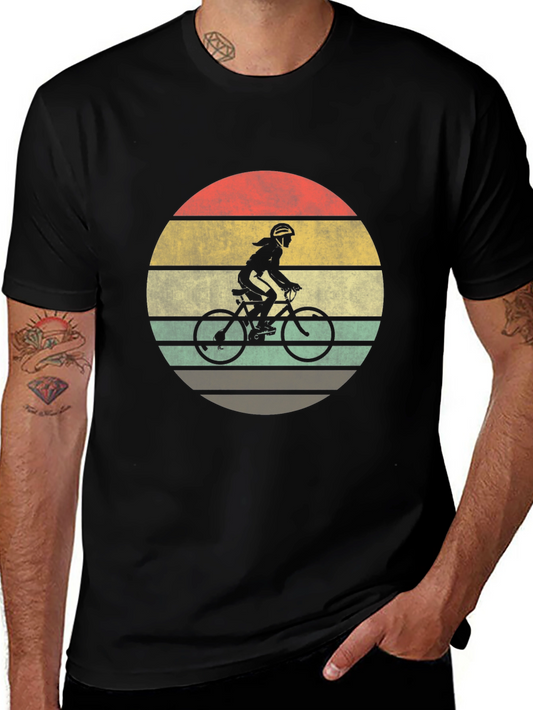 Vintage Style Cyclist T-Shirt