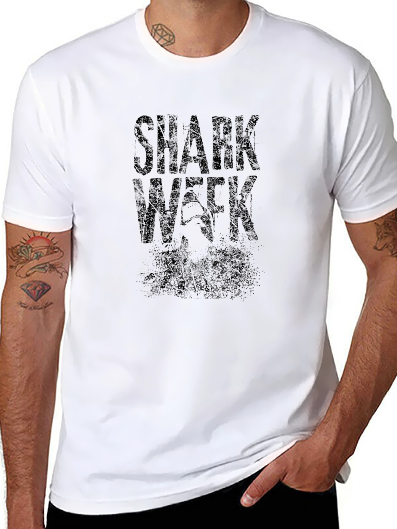Shark Week Black Graphic Tee