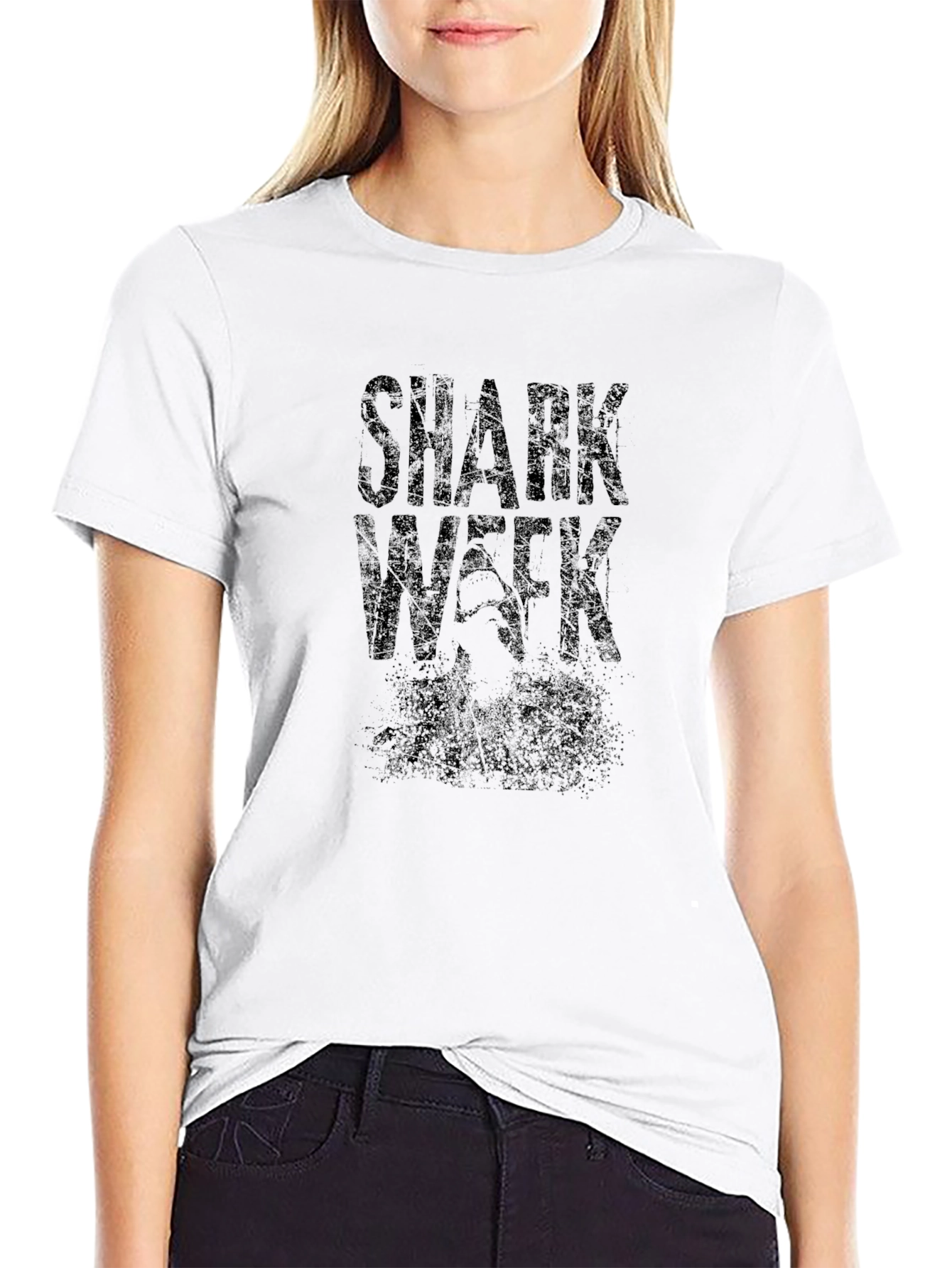 Shark Week Black Graphic Tee