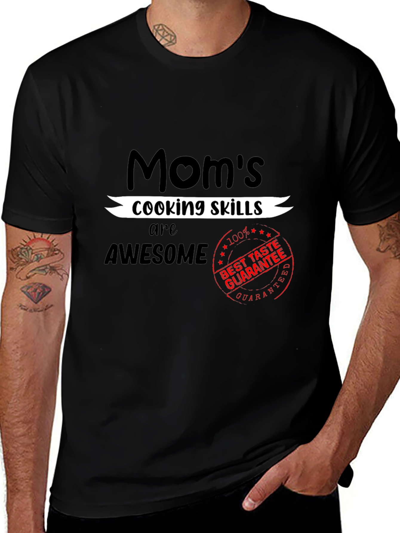 Moms Cooking Skills Awesome T-Shirt - Best Taste Guarantee