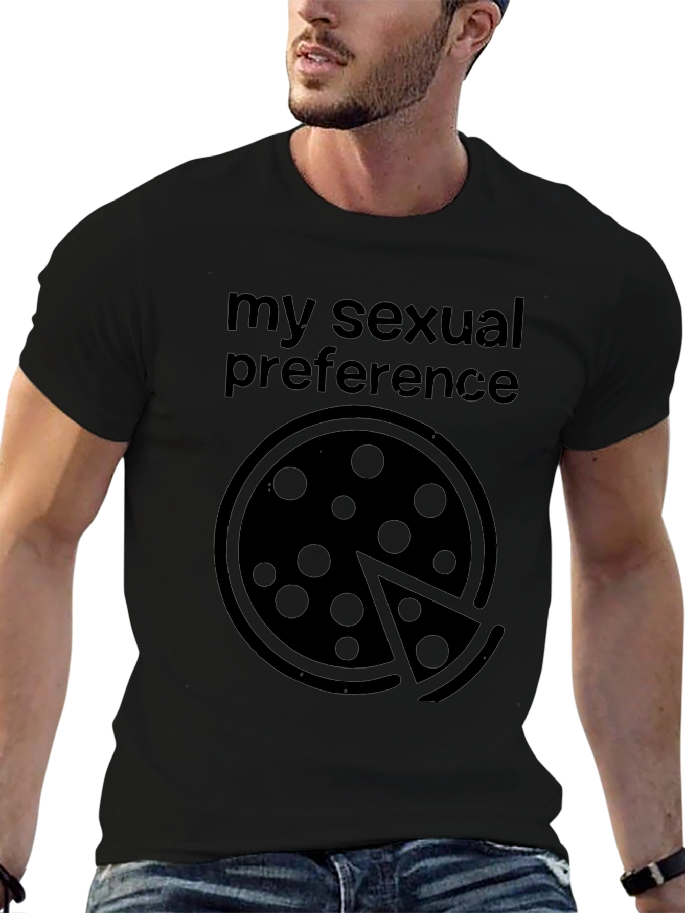 Pizza My Sexual Preference Graphic T-Shirt