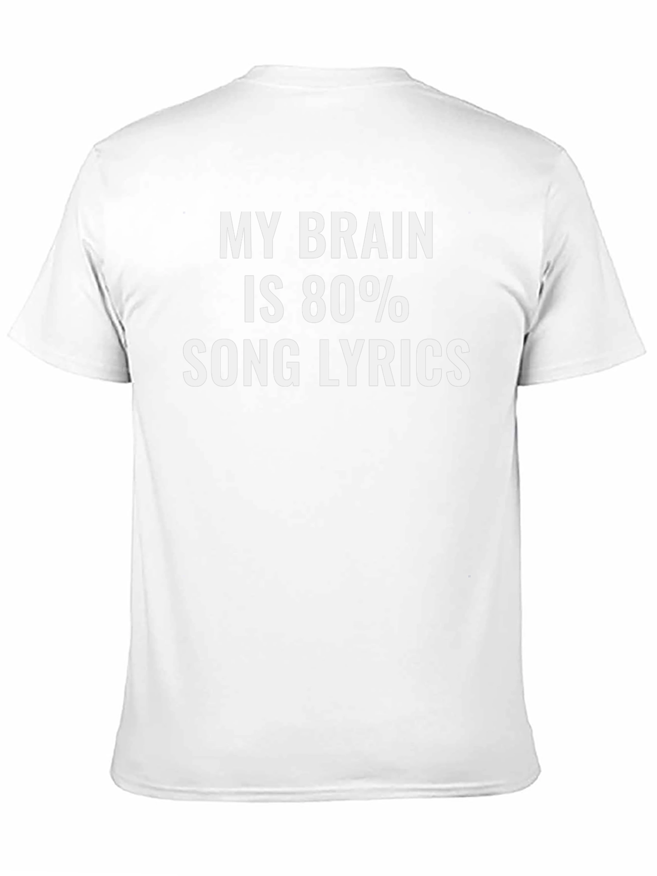 Song Lyrics Brain T-Shirt: Music Lover Tee