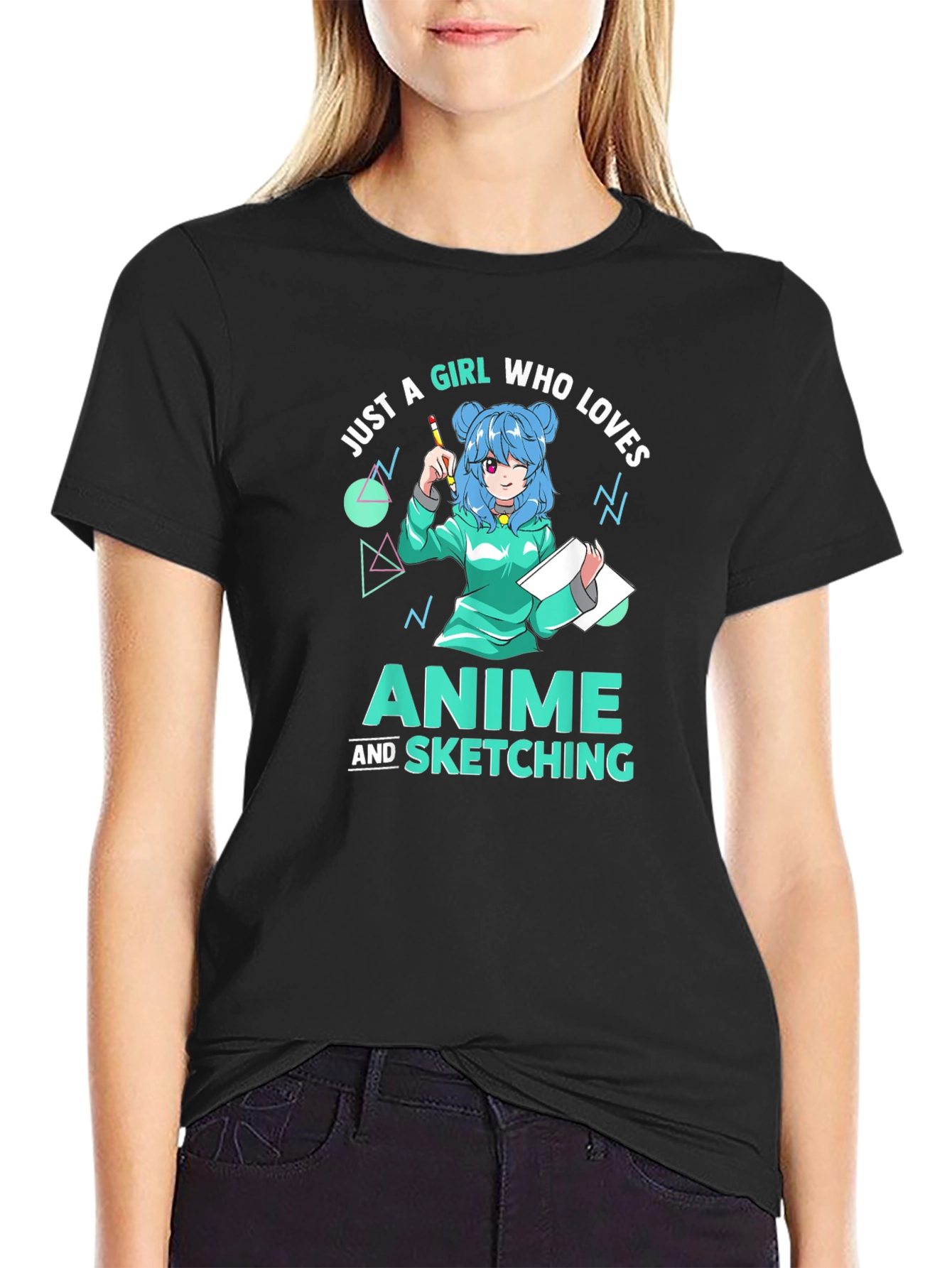 Anime & Sketching Girl T-Shirt