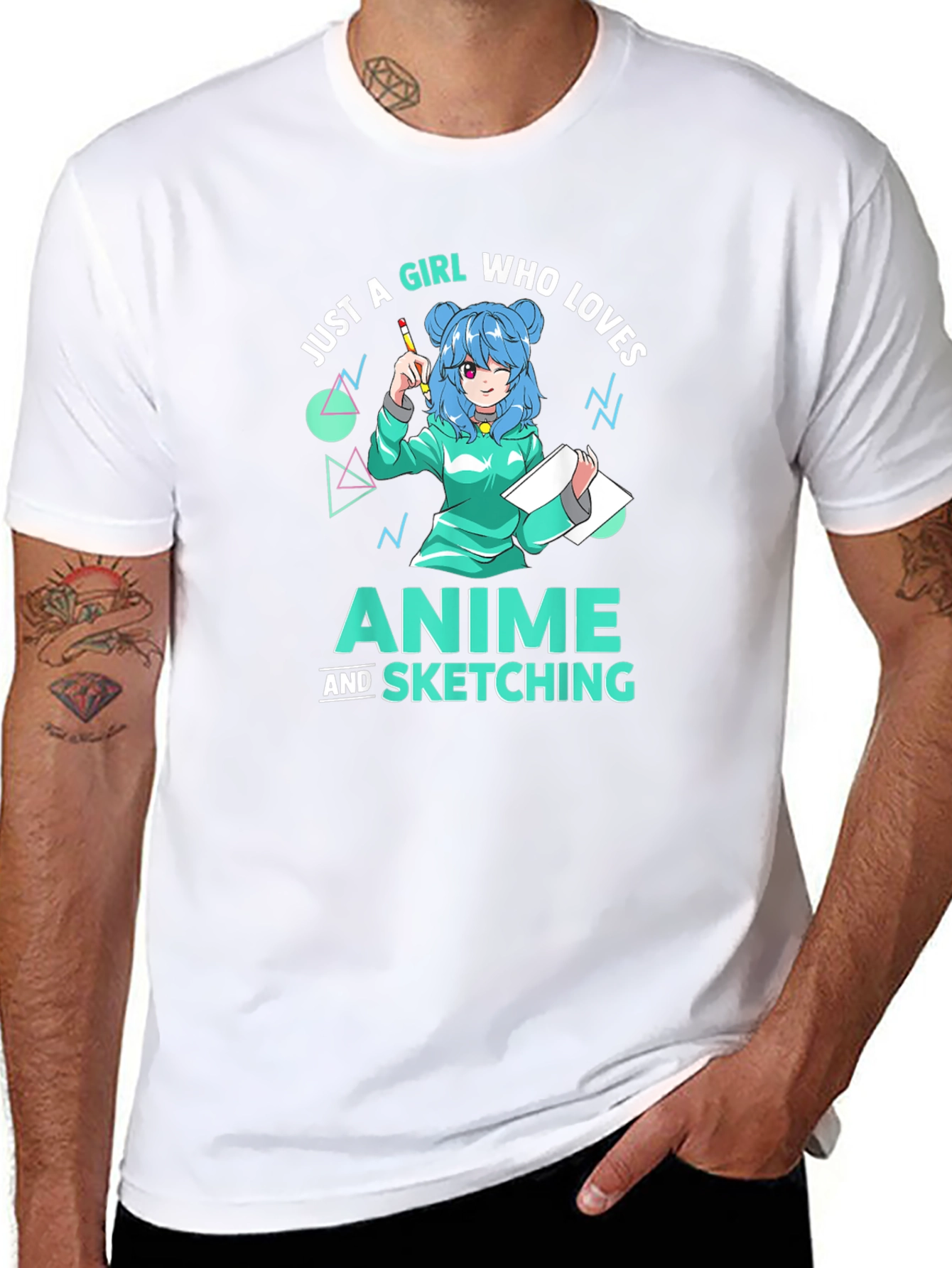Anime & Sketching Girl T-Shirt