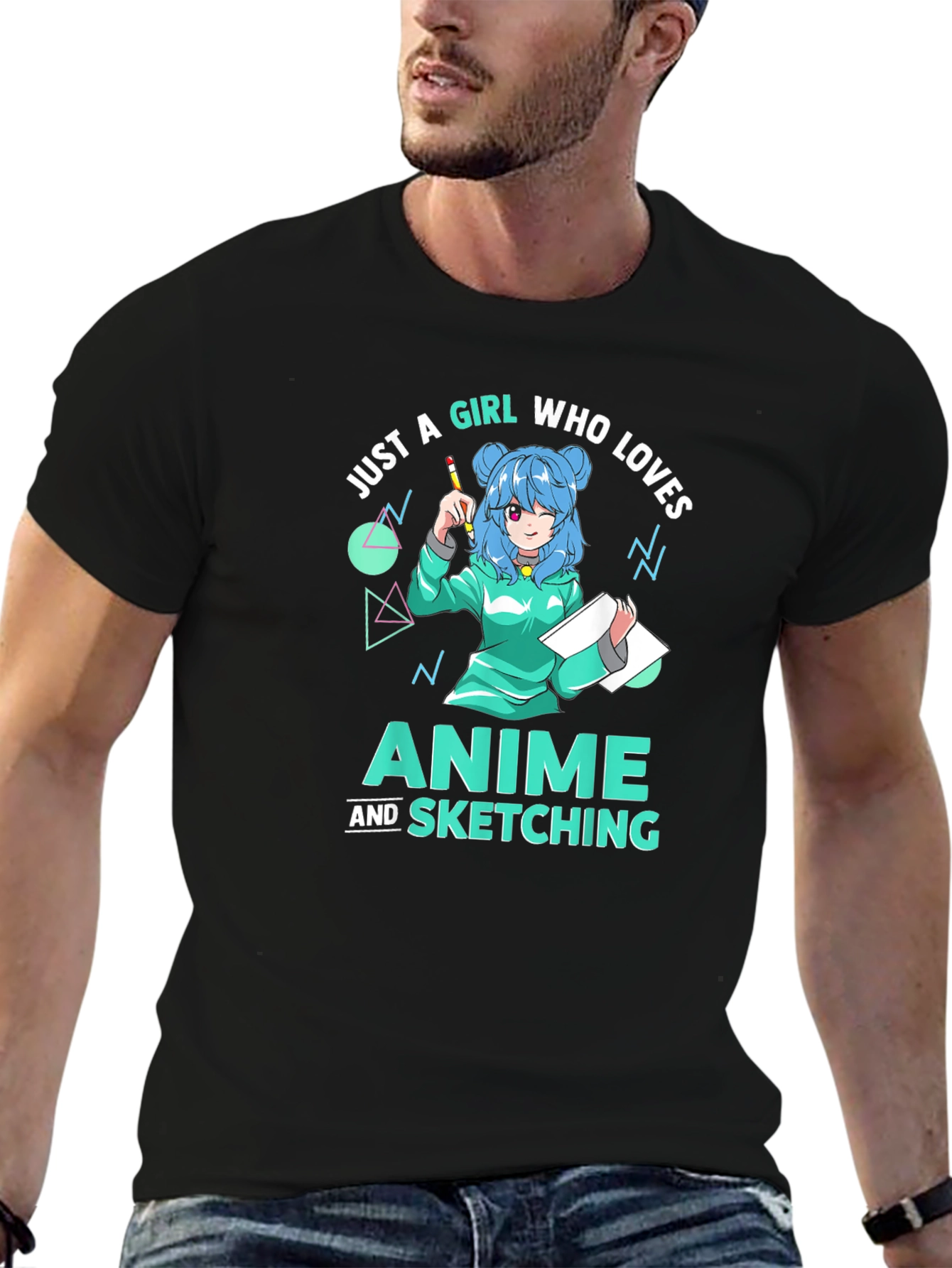Anime & Sketching Girl T-Shirt