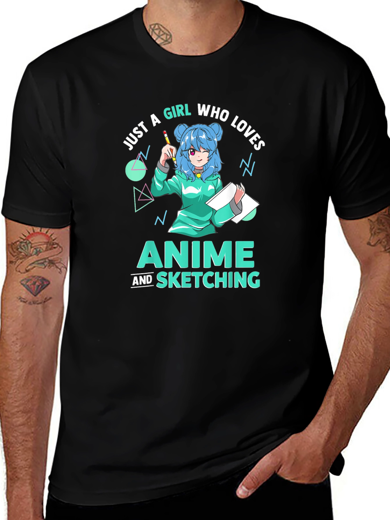 Anime & Sketching Girl T-Shirt
