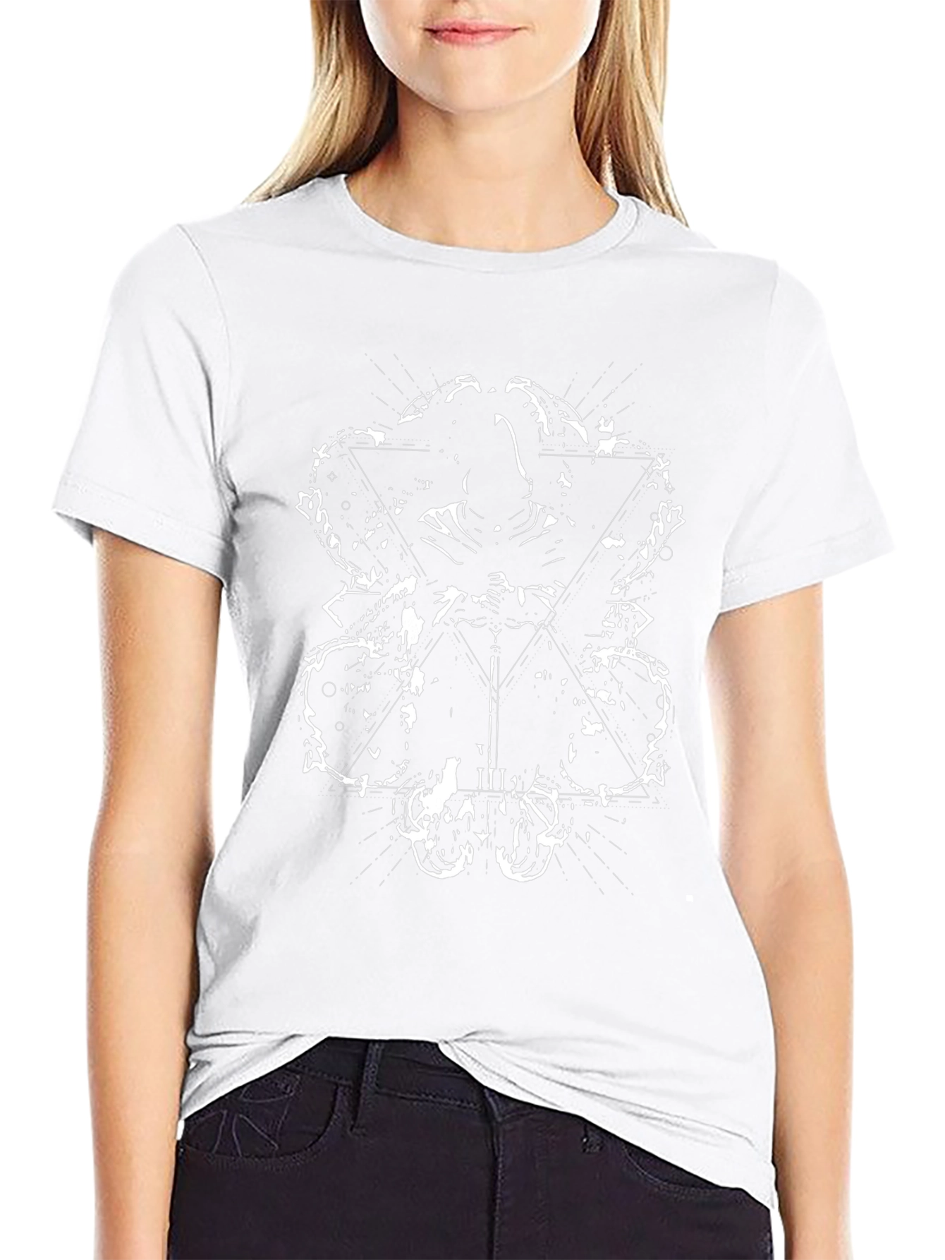 Mystic Warrior Graphic Tee - Black Cotton T-Shirt